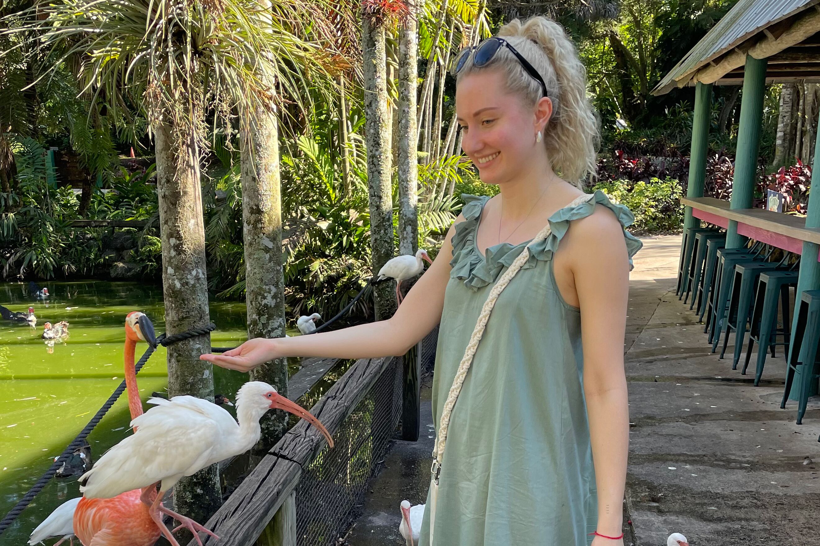 Alexandra Wirsum in den Flamingo Gardens, Fort Lauderdale