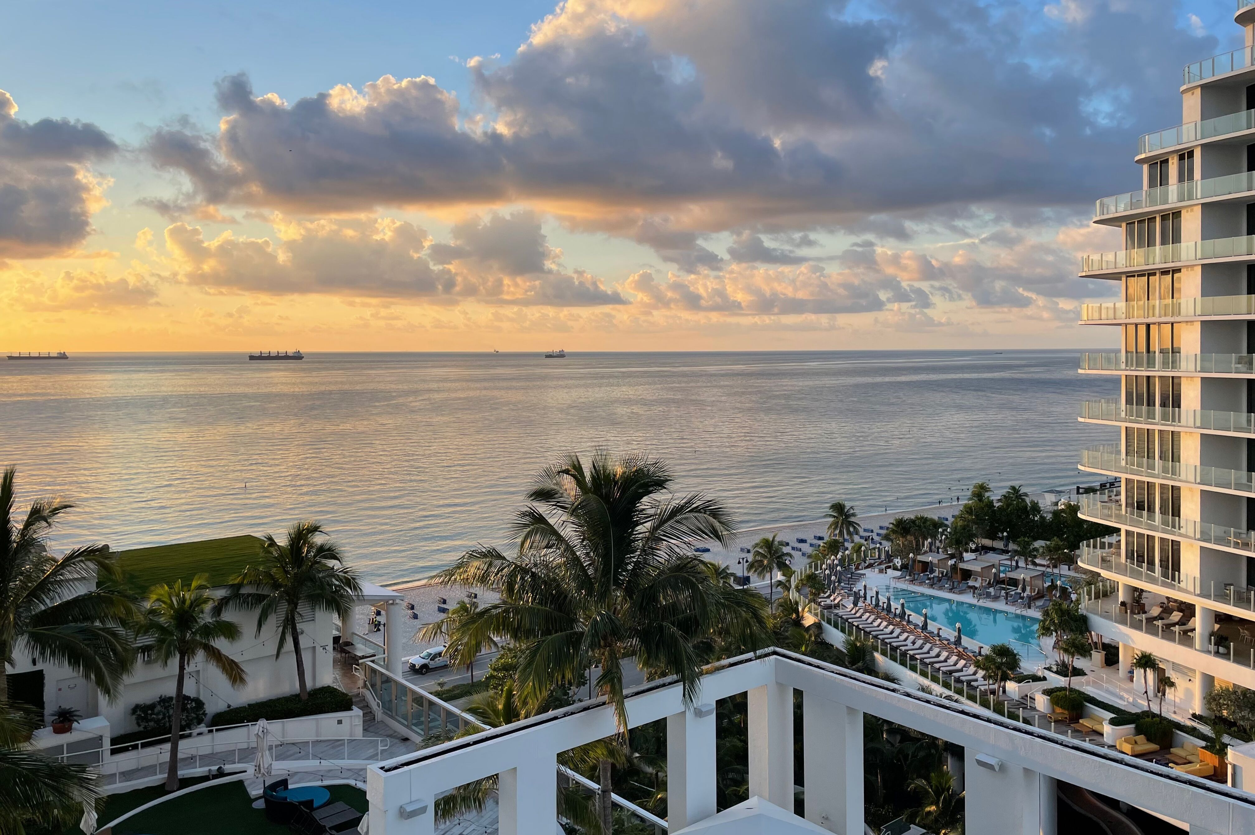 Blick aus dem Hotel Conrad Fort Lauderdale Beach