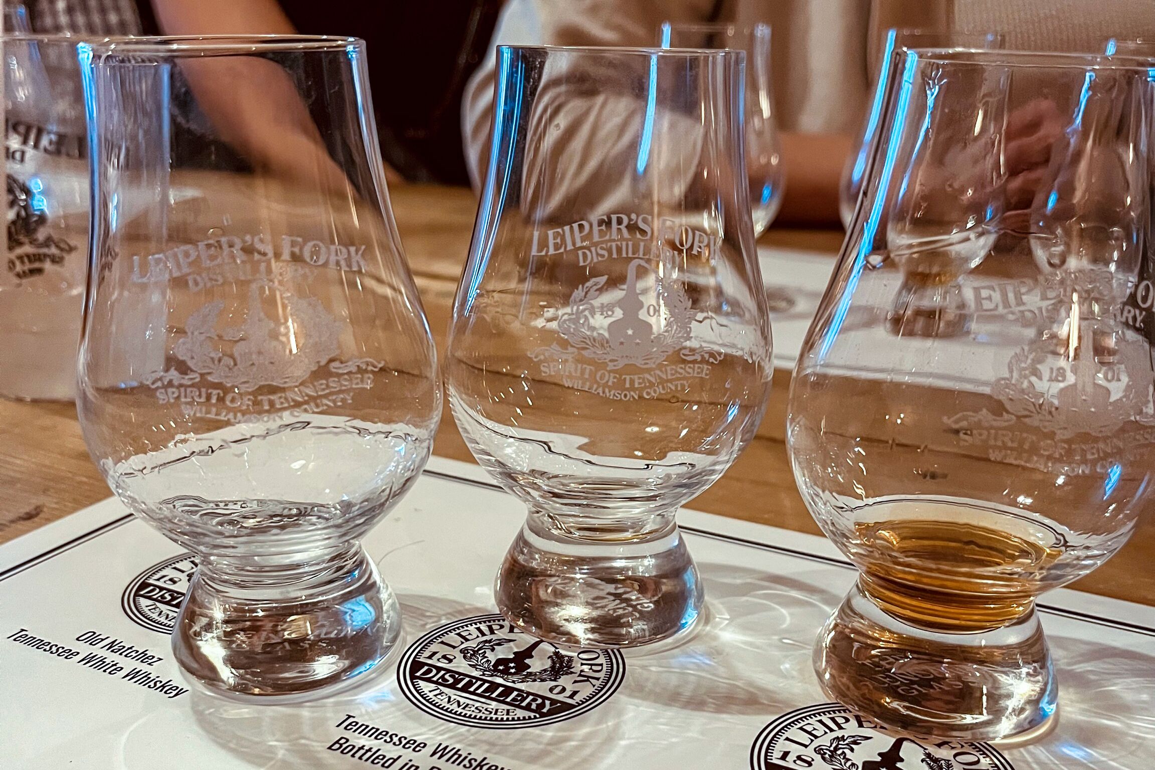 Whiskey Tasting in der Leipers Fork Destillerie in Tennessee