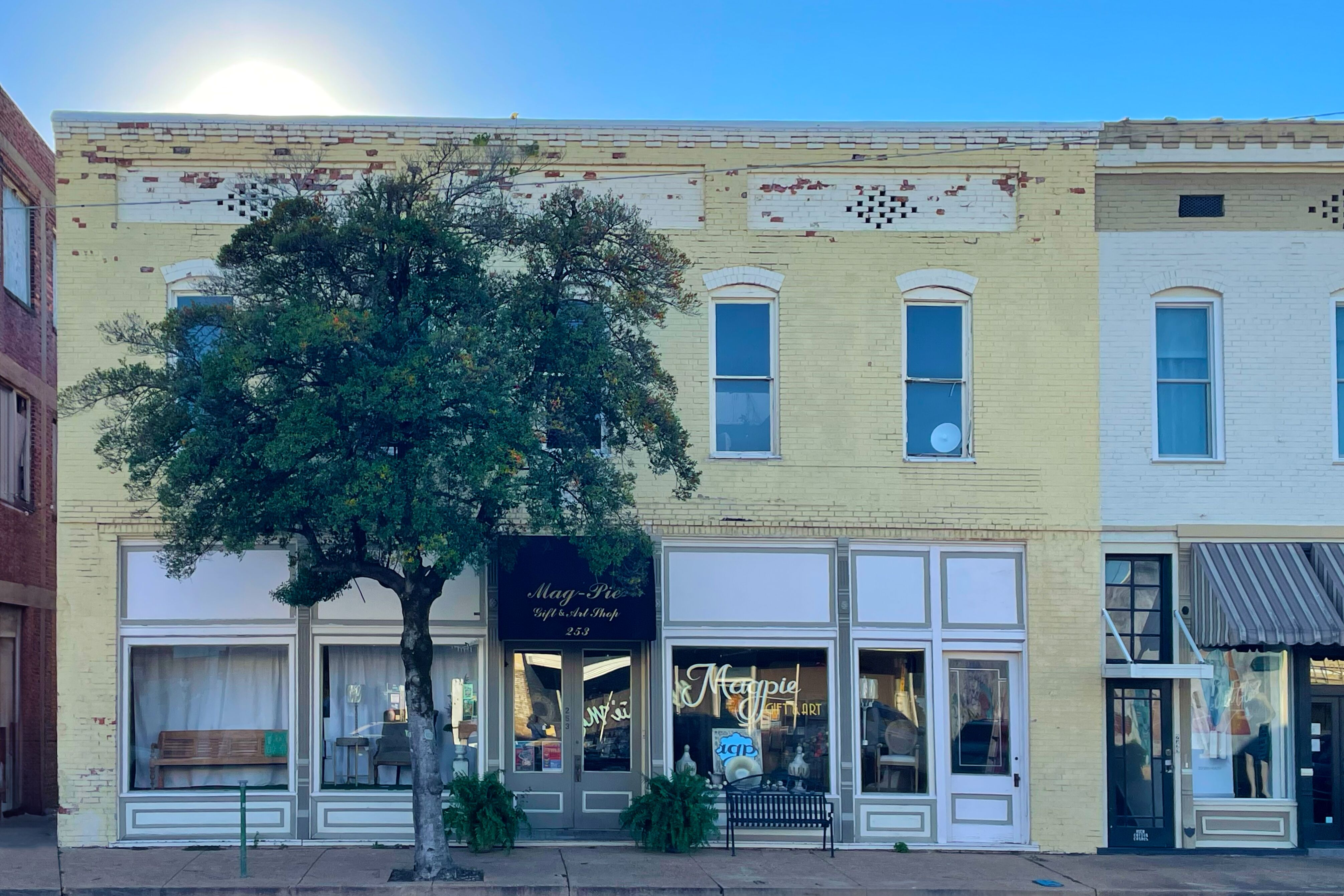 Eine typische Straße in Downtown Clarksdale