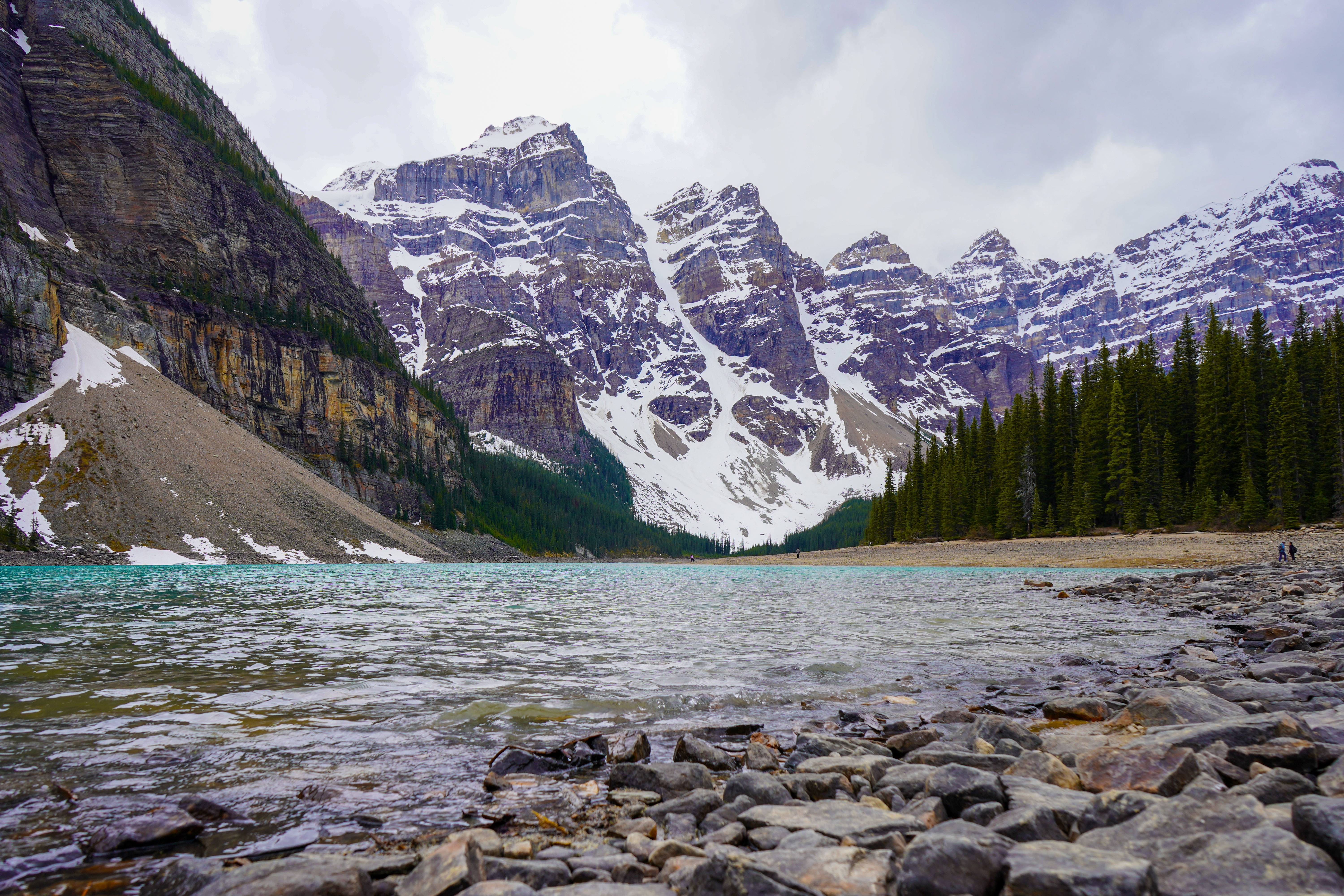 Der von Gletschern gespeiste Moraine Lake