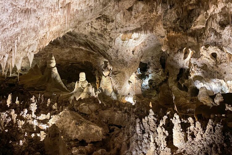 Tropfsteinhöhle im Carlsbad-Caverns-Nationalpark