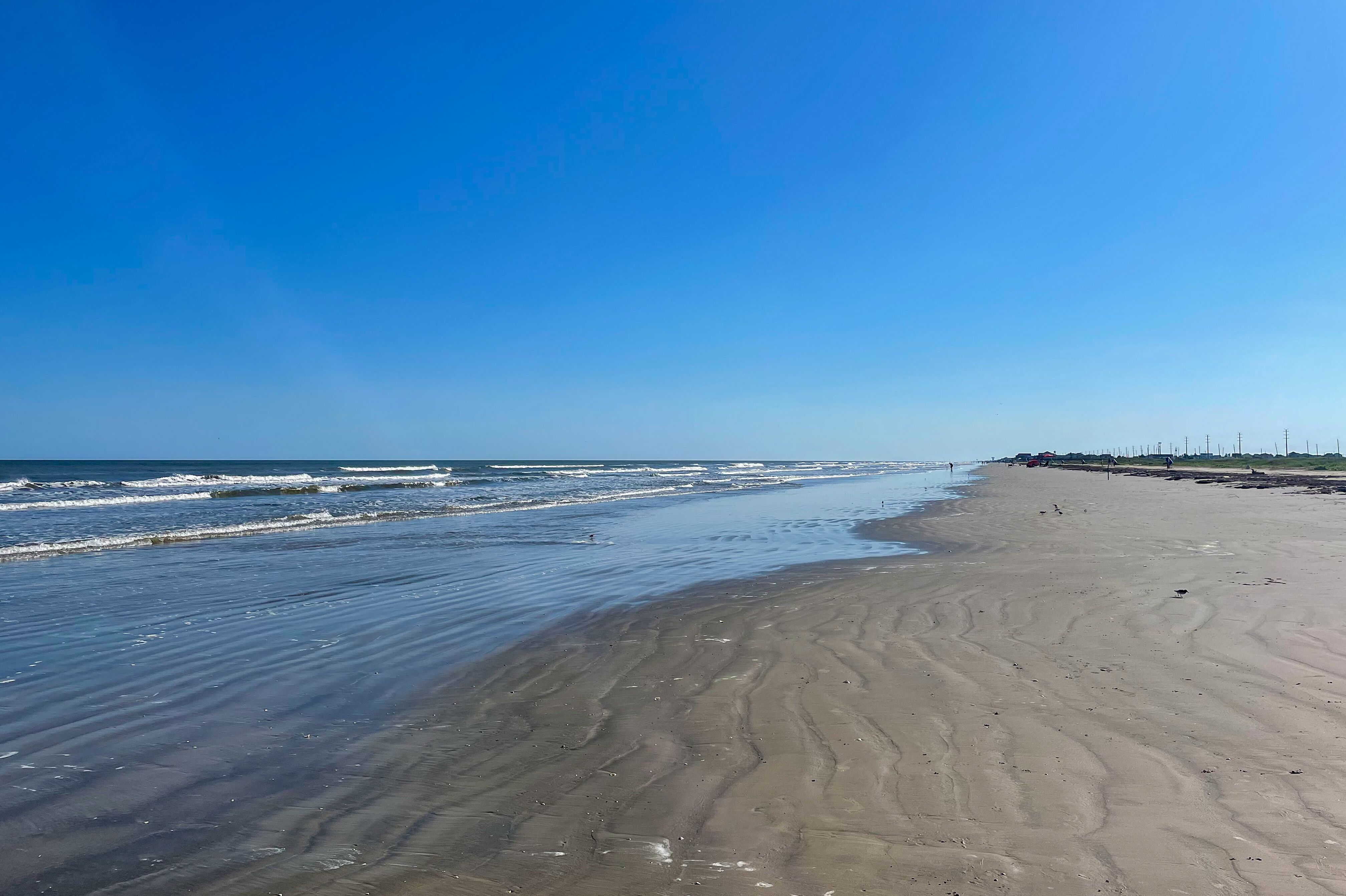 Sandstrand im Galveston Island State Park