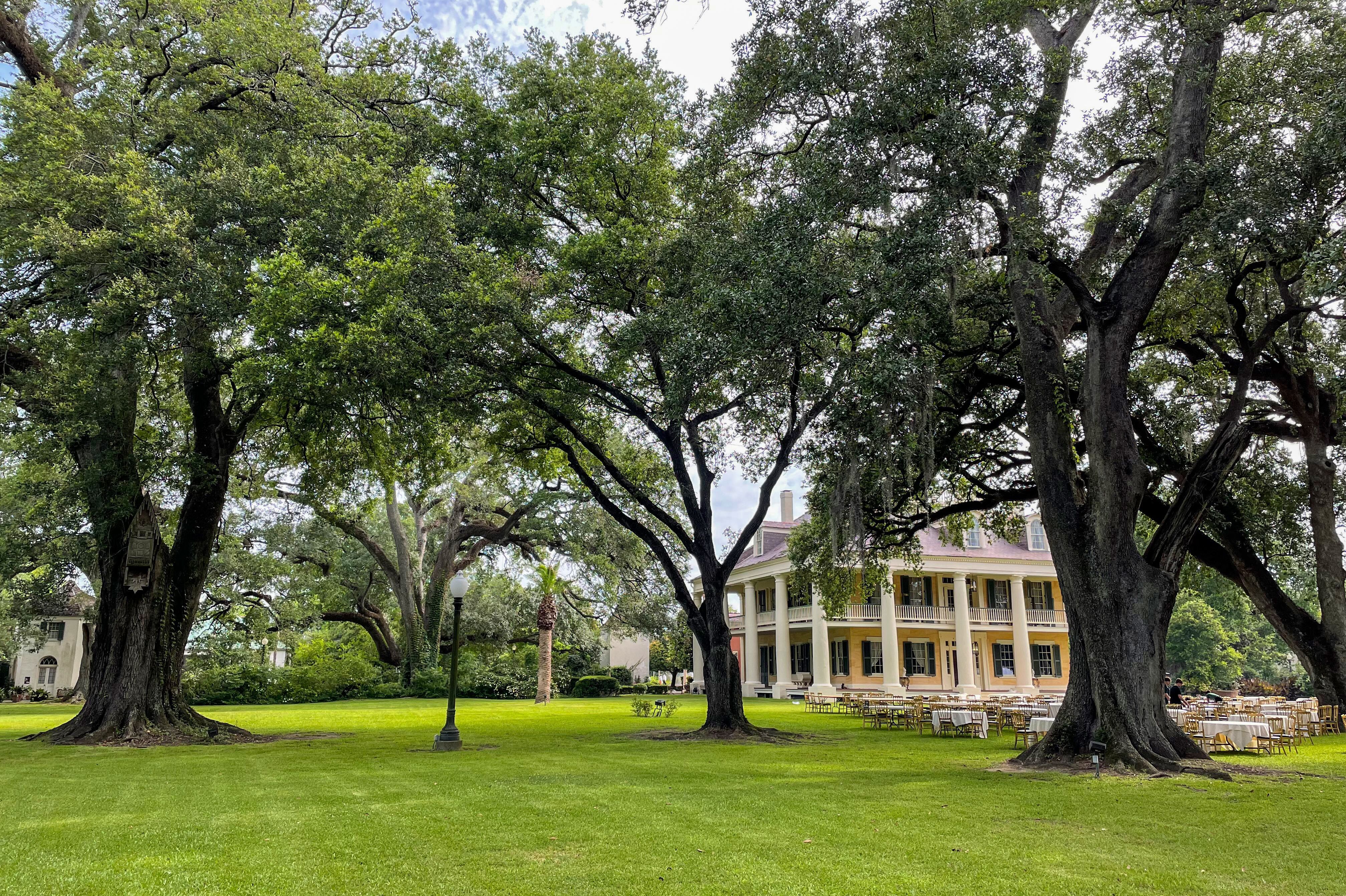 Blick auf das Houmas House in Louisiana