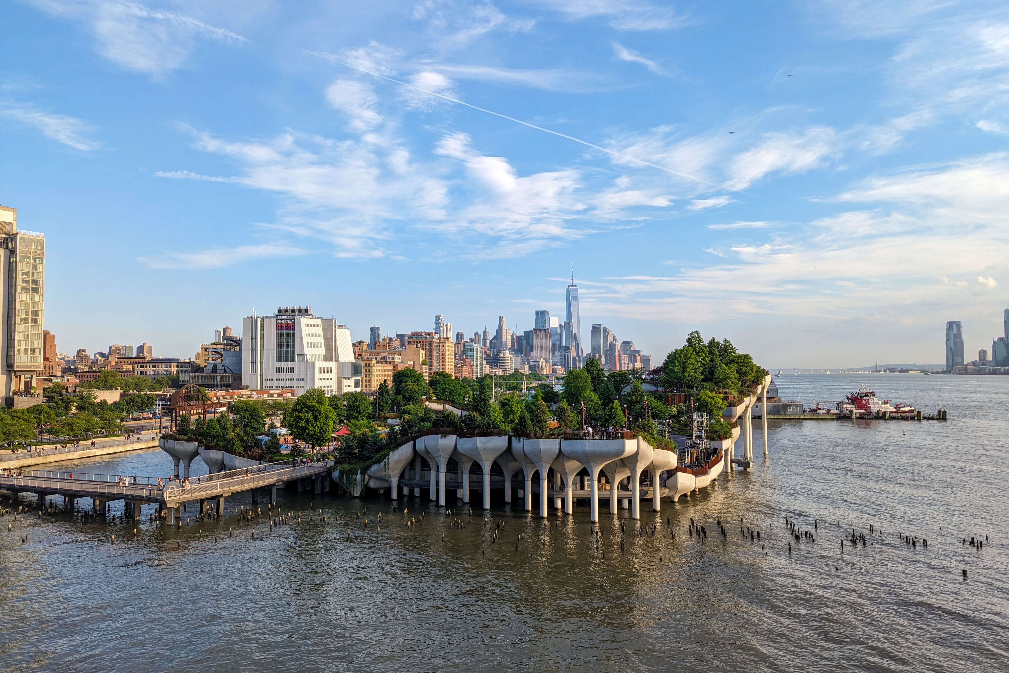Der Little Island Inselpark im Hudson River