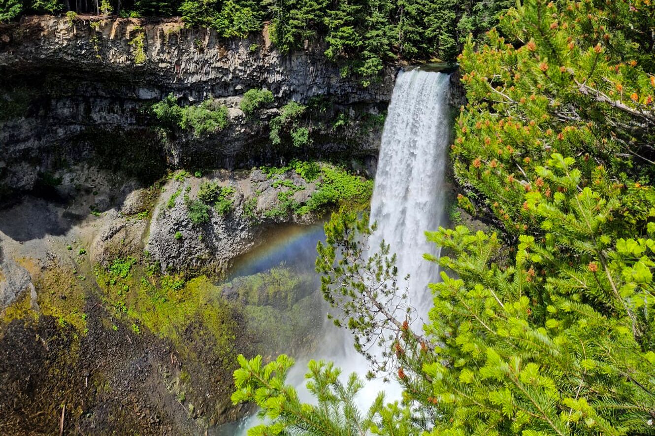 Blick auf die schönen Brandywine Falls