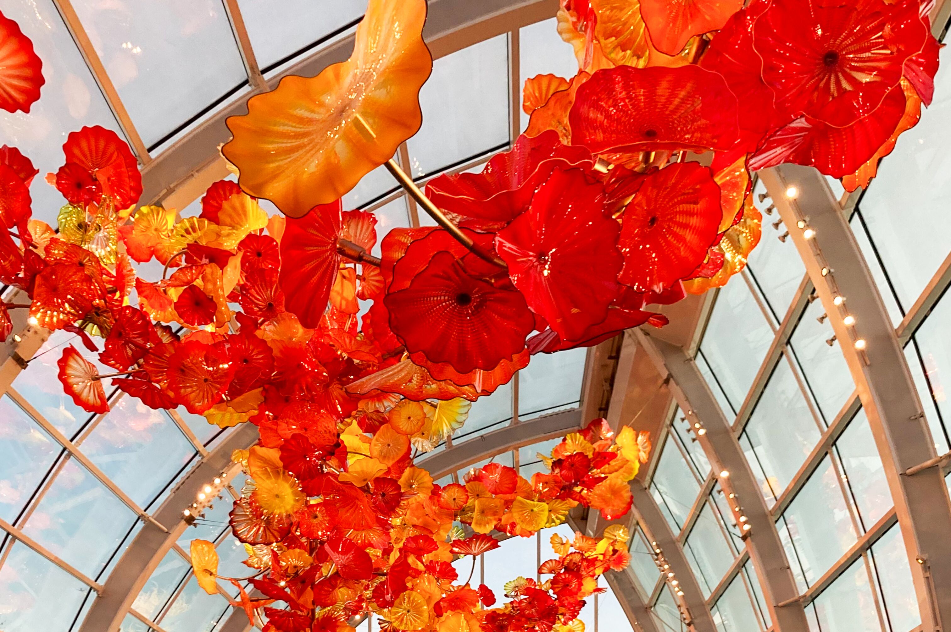 Kunstinstallation im Chihuly Garden and Glass