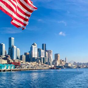 Blick auf die Skyline von Seattle