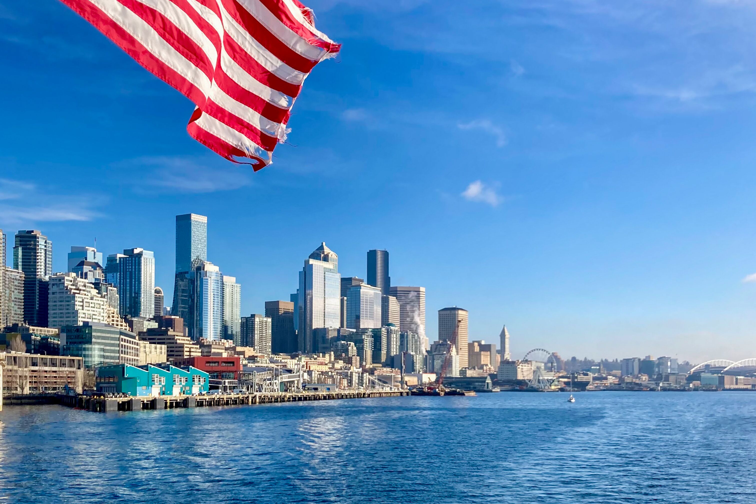 Blick auf die Skyline von Seattle