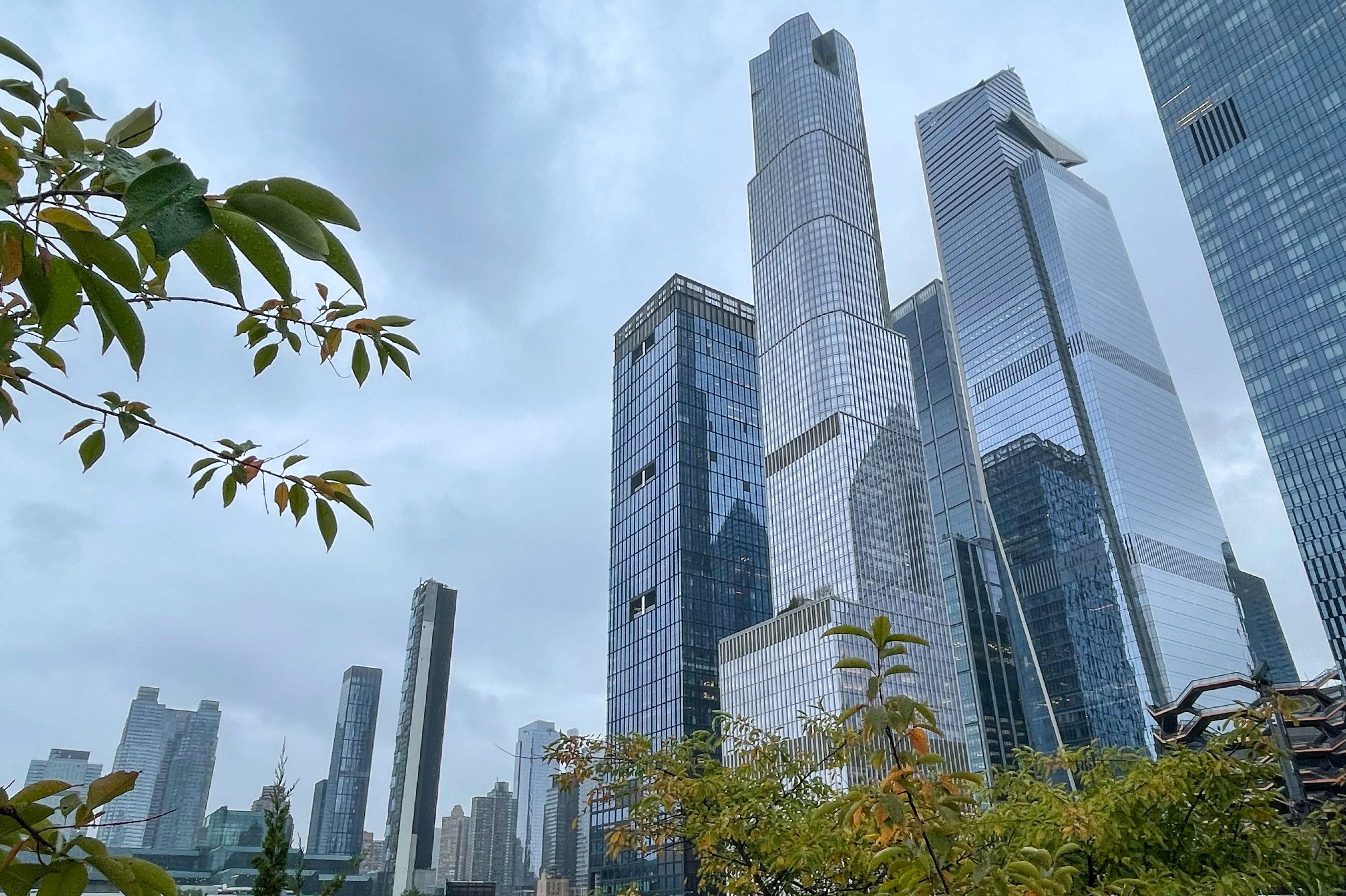New York's Wolkenkratzer von der High Line
