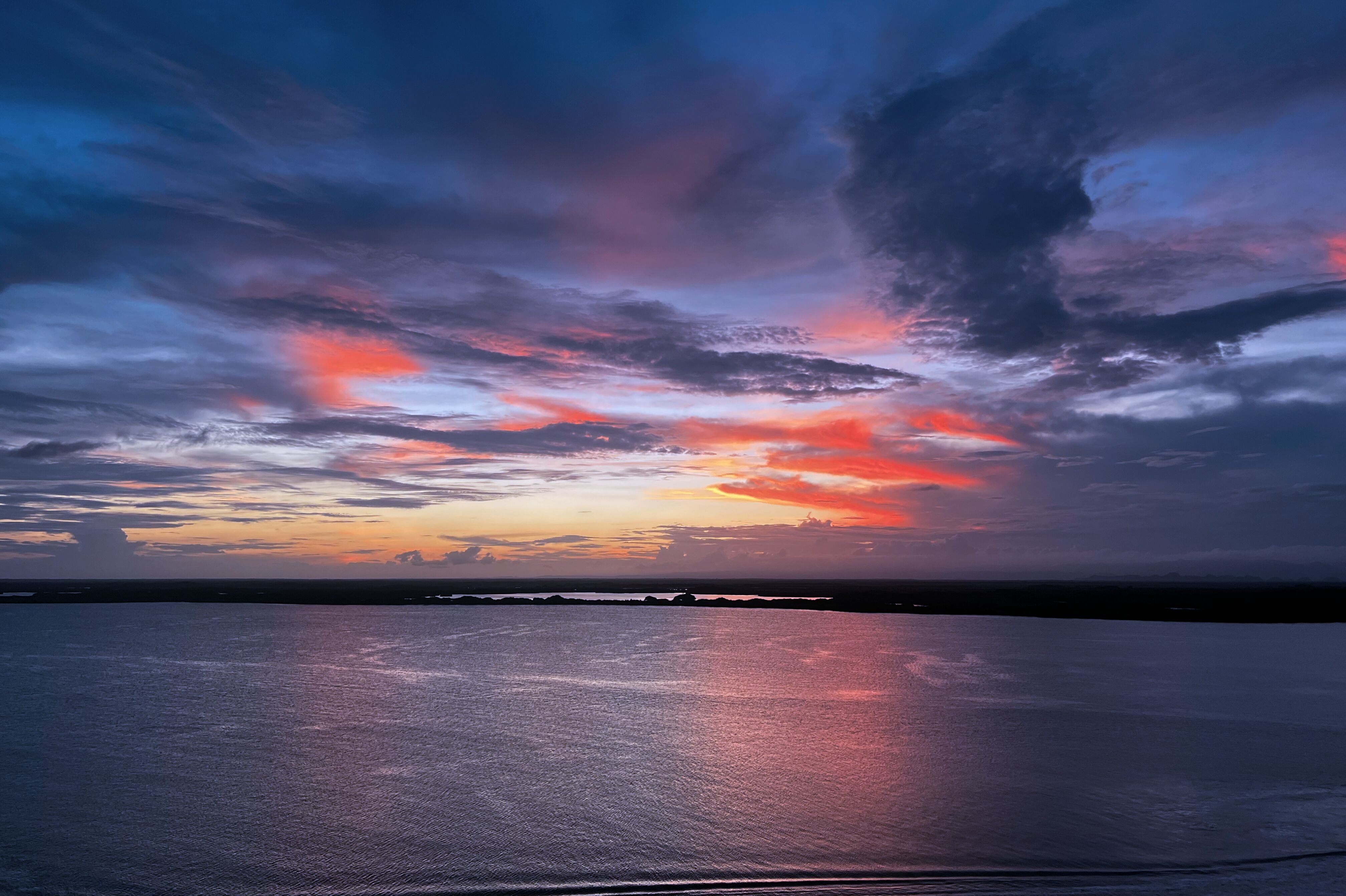 Sonnenuntergang auf See