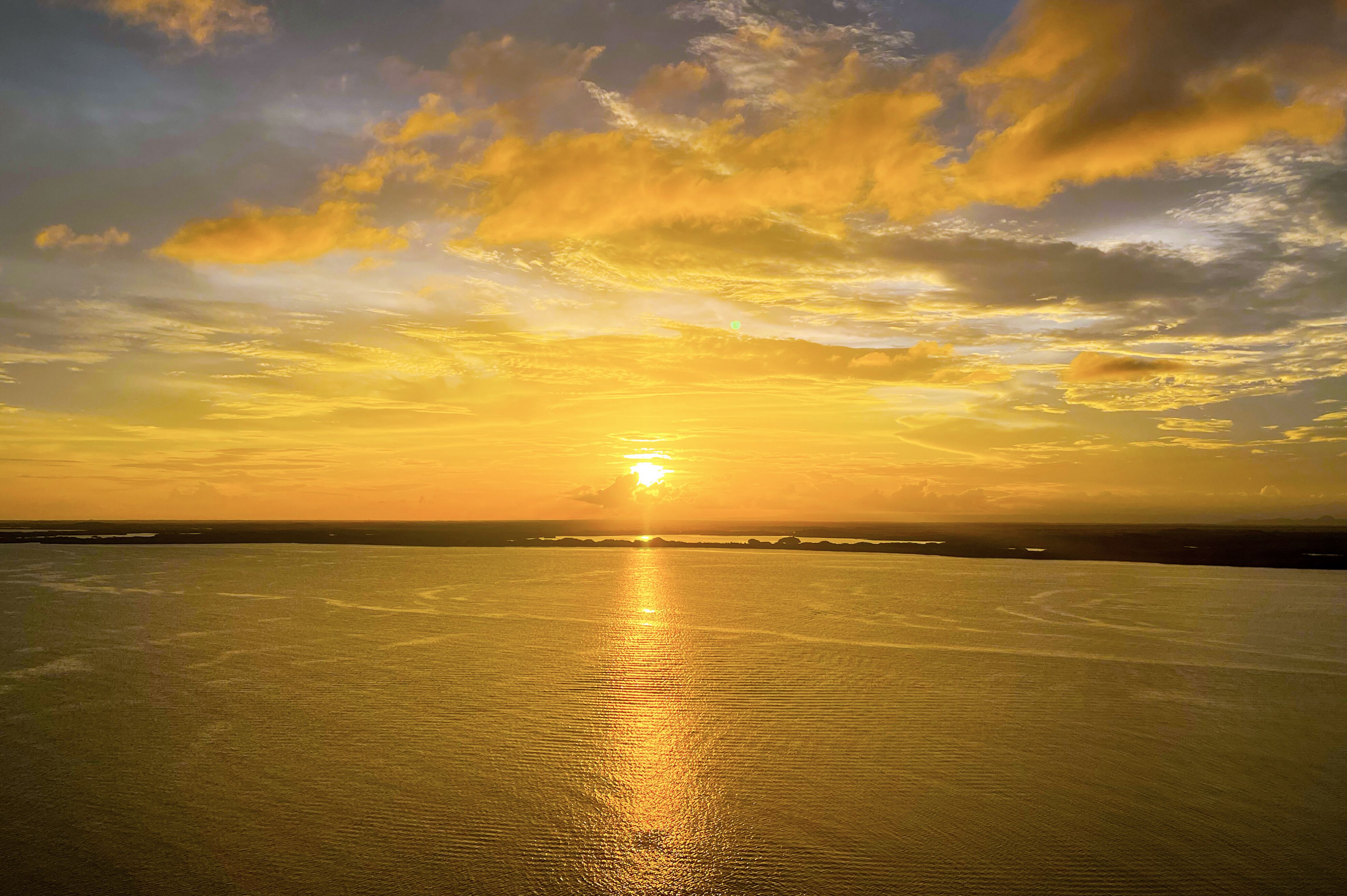 Sonnenuntergang auf See