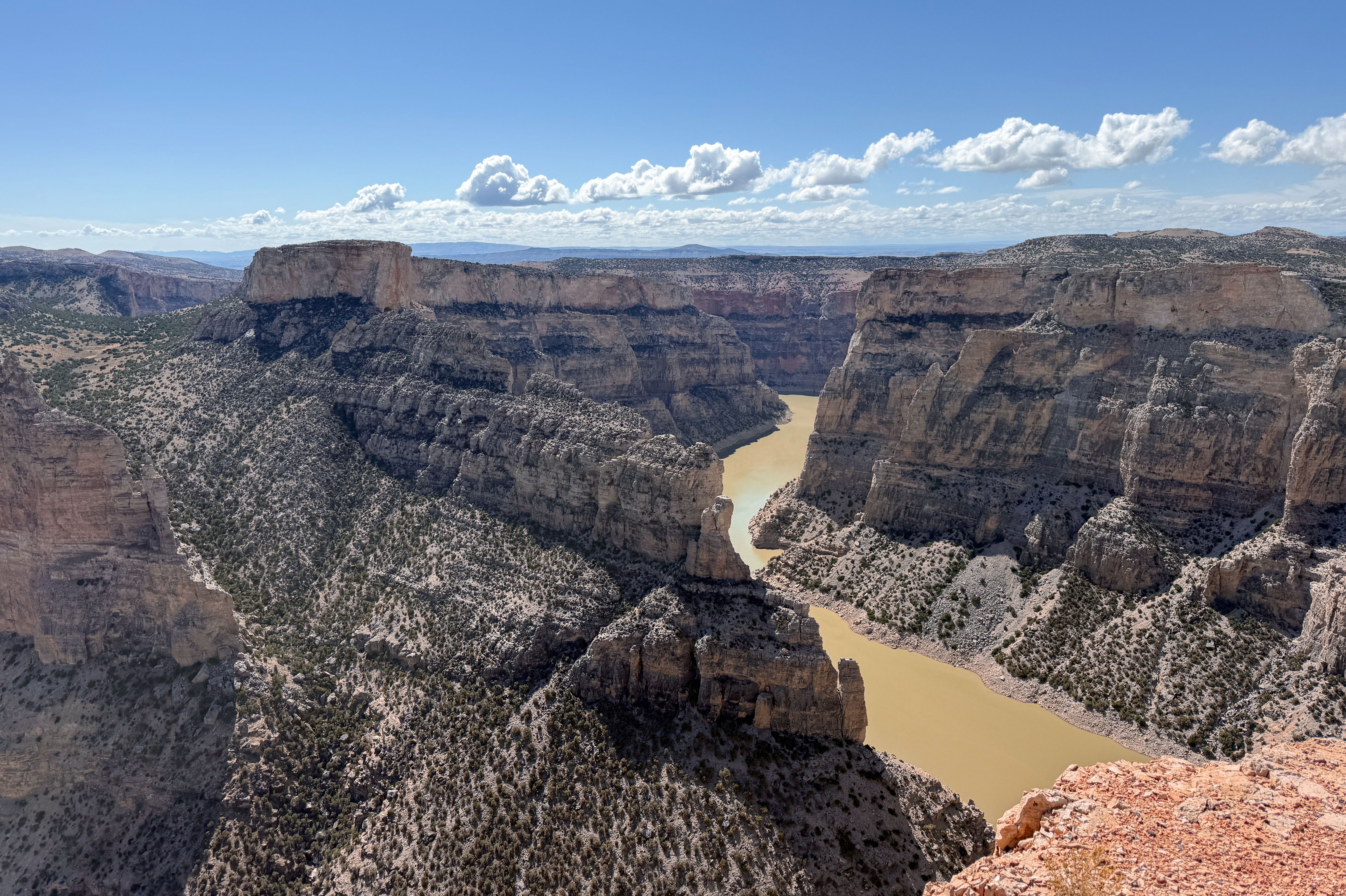 Aussichtspunkt Devils Canyon Overlook in der Bighorn Canyon National Recreation Area