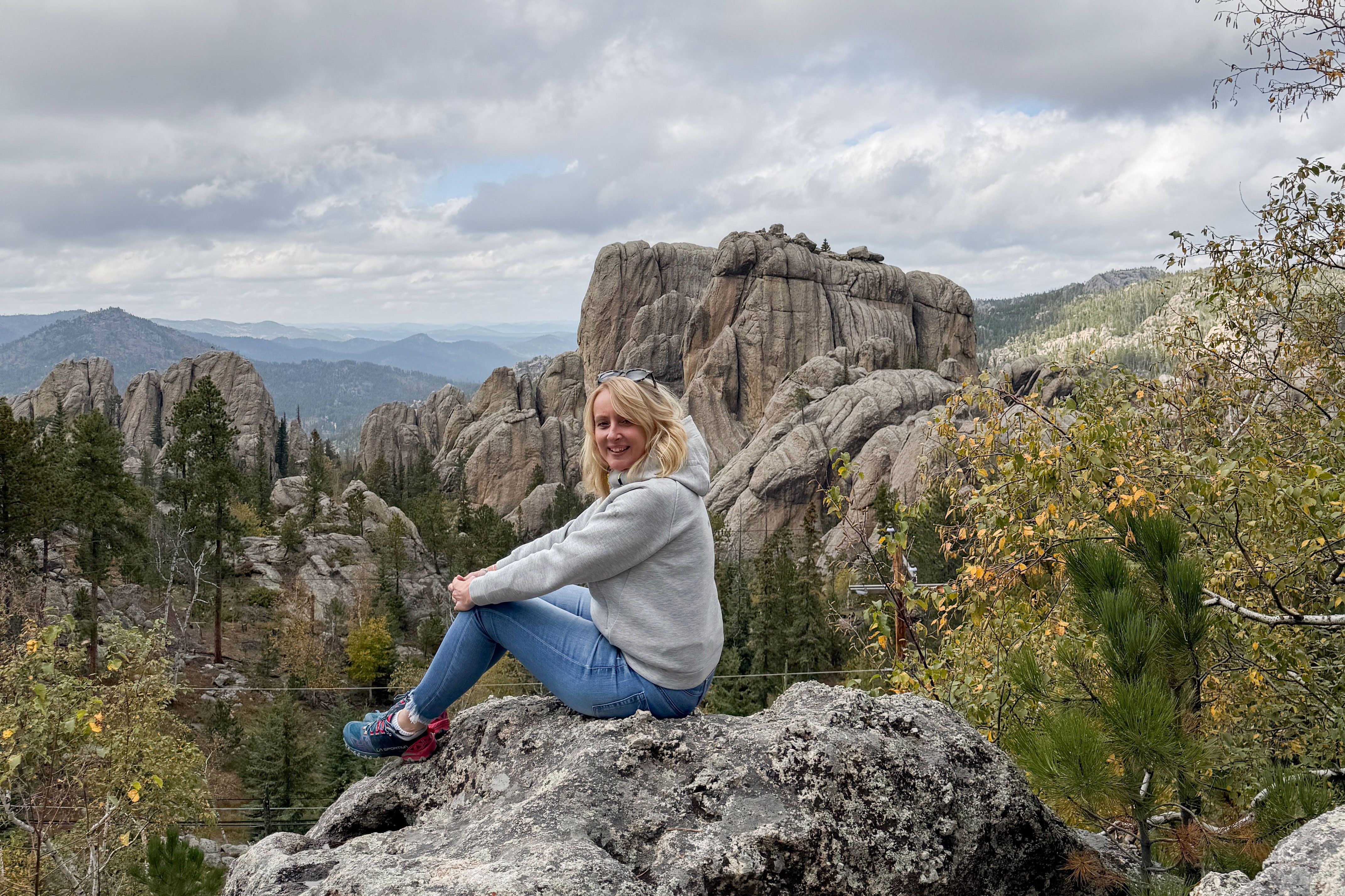 Anngret im Custer State Park