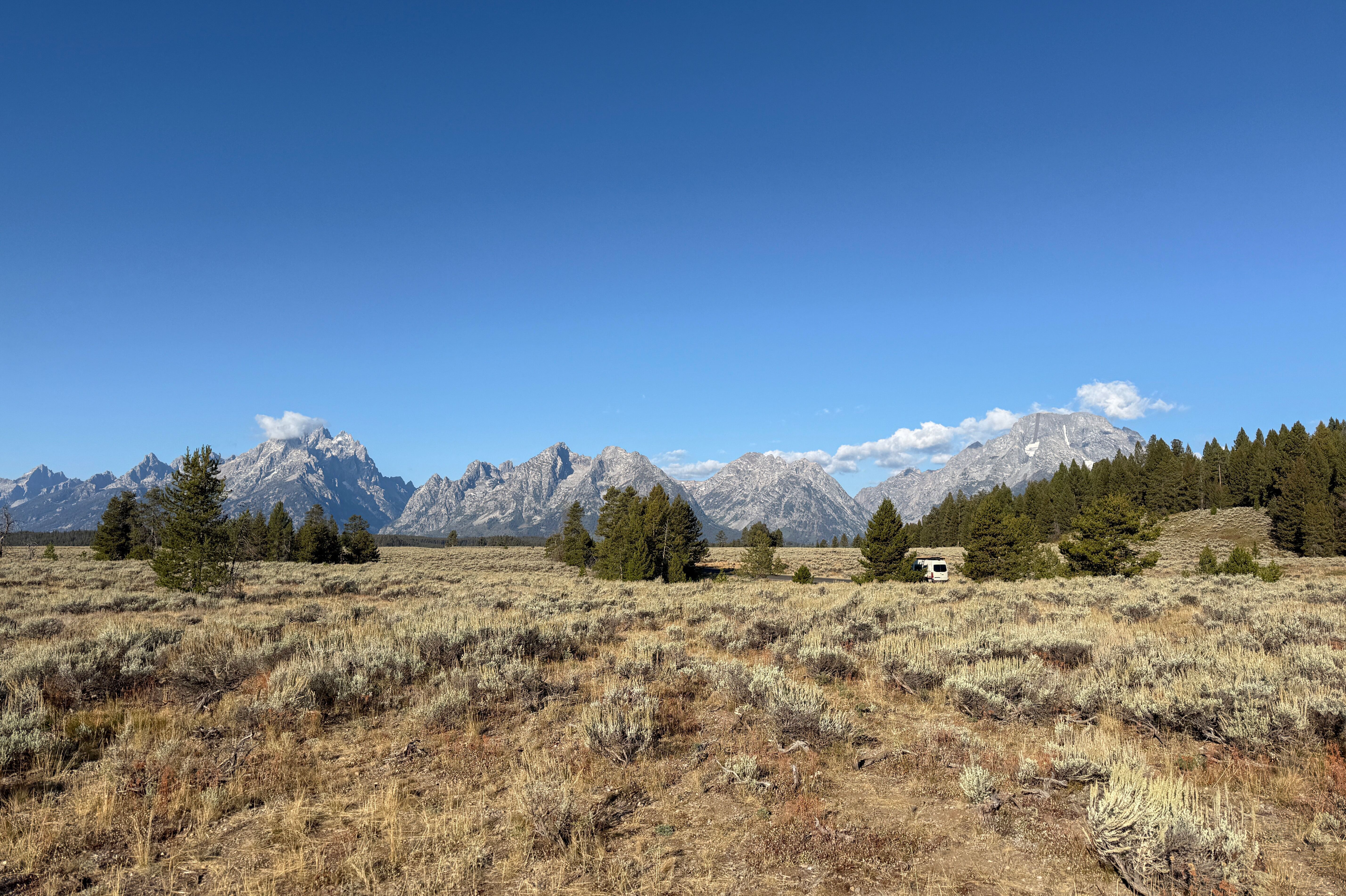 Teton Range im Grand Teton National Park in Yellowstone