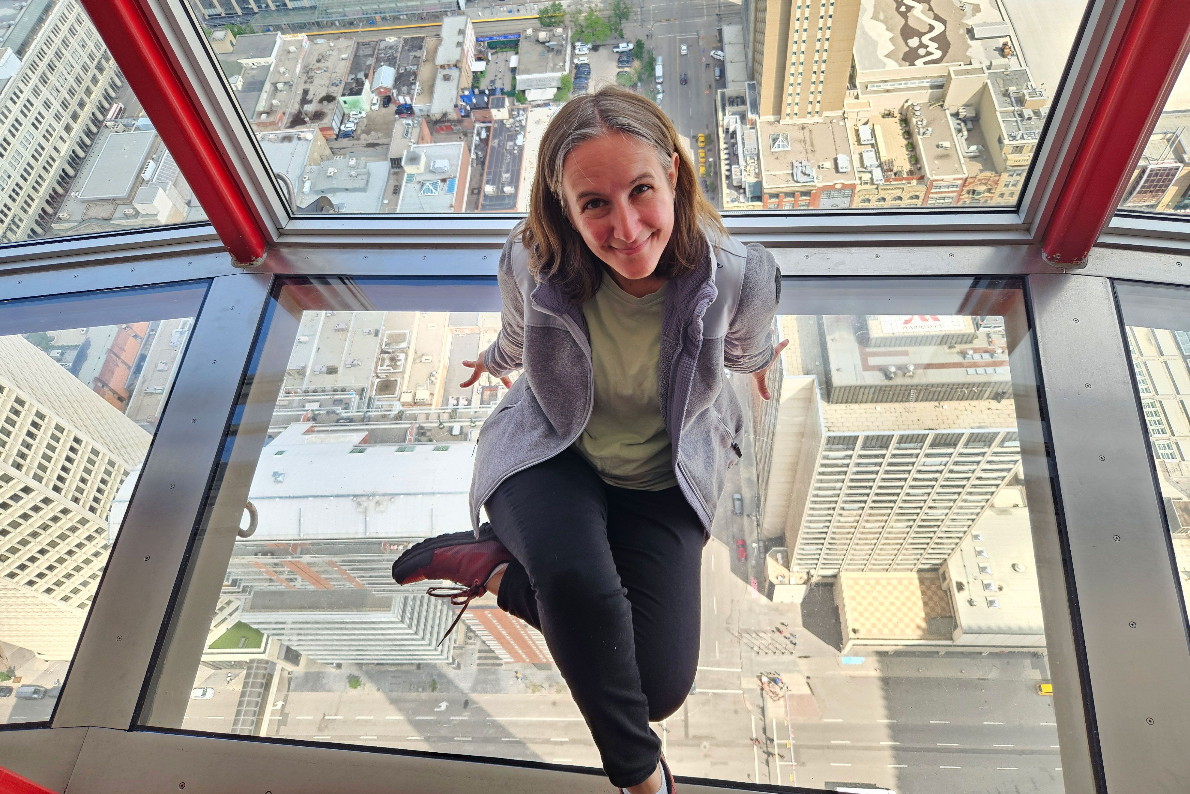 Glasboden im Calgary Tower