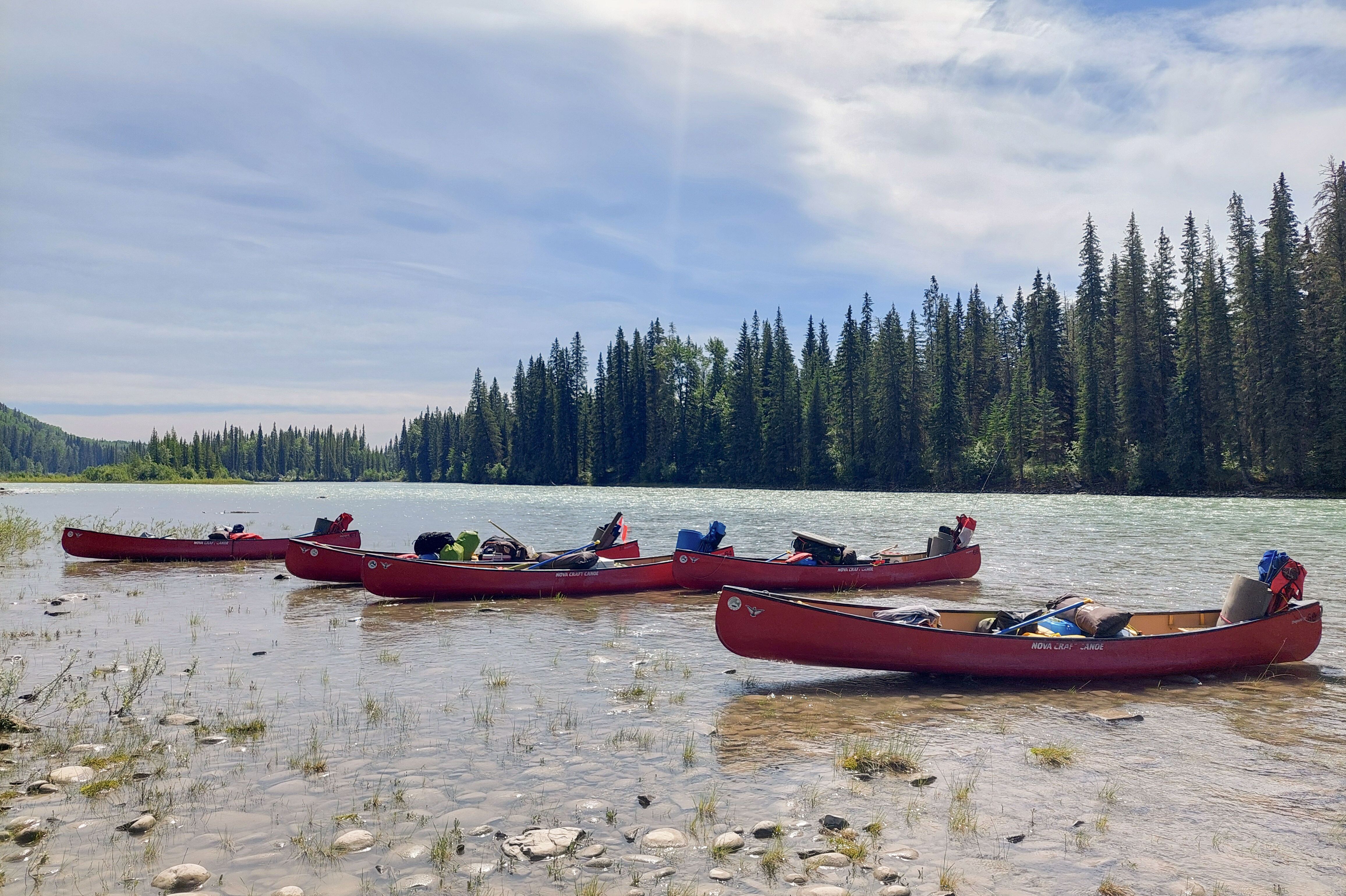 Kanu Tour auf dem Athabasca River unternehmen