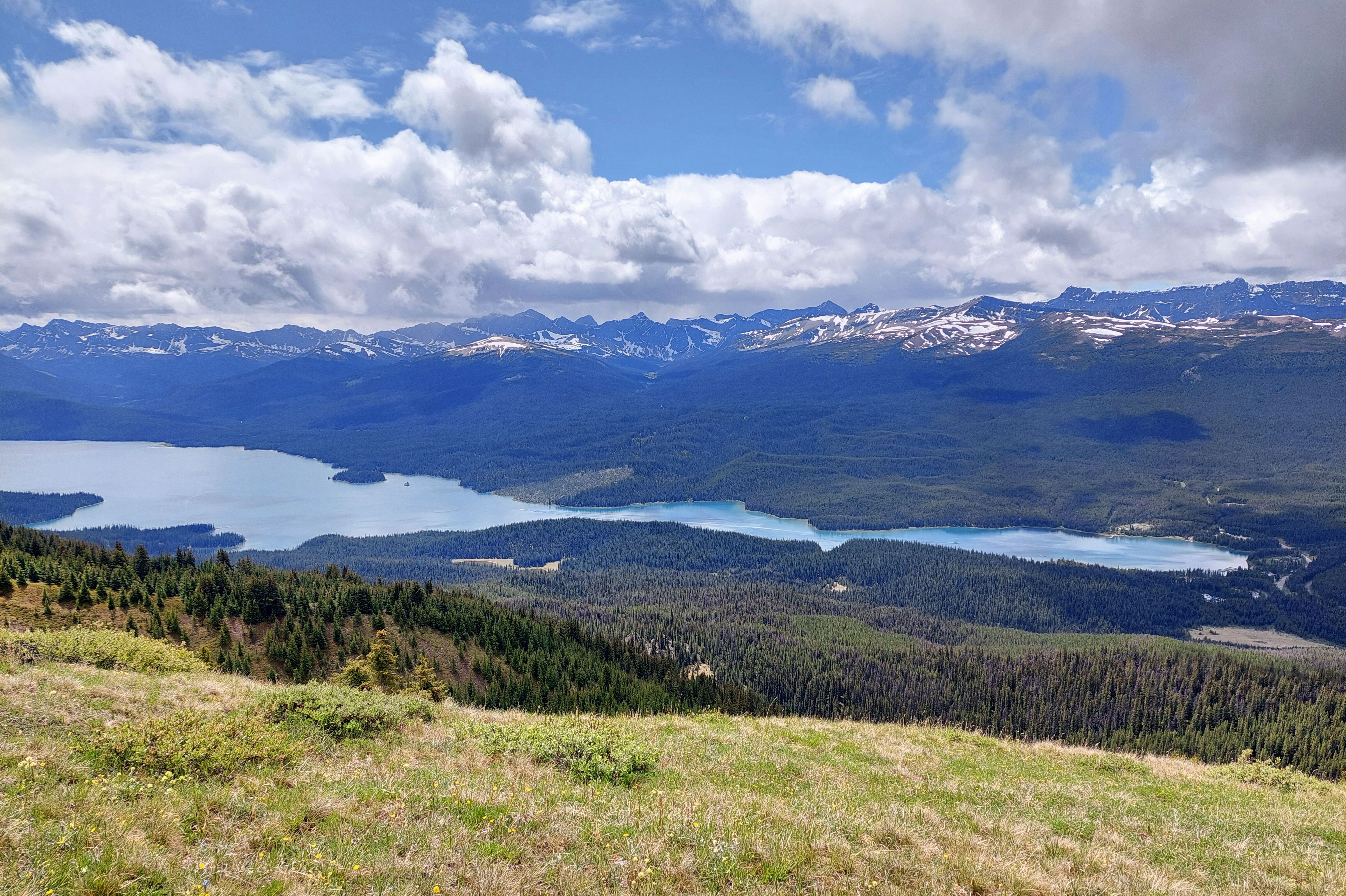 Blick auf den Maligne Lake im Jasper Nationalpark