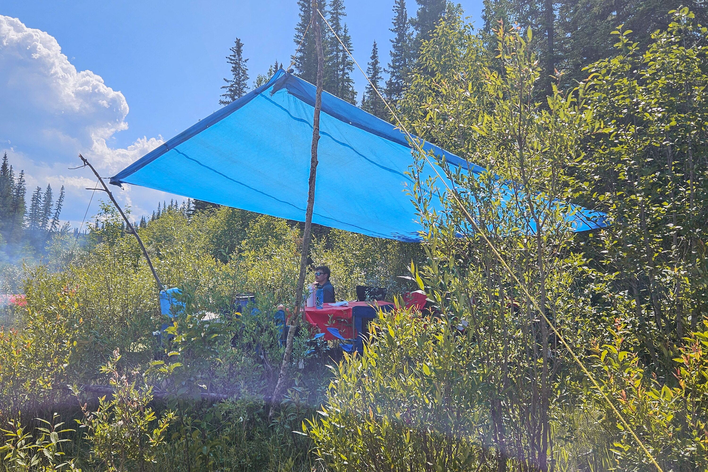 Outdoor Küche in der Wildnis