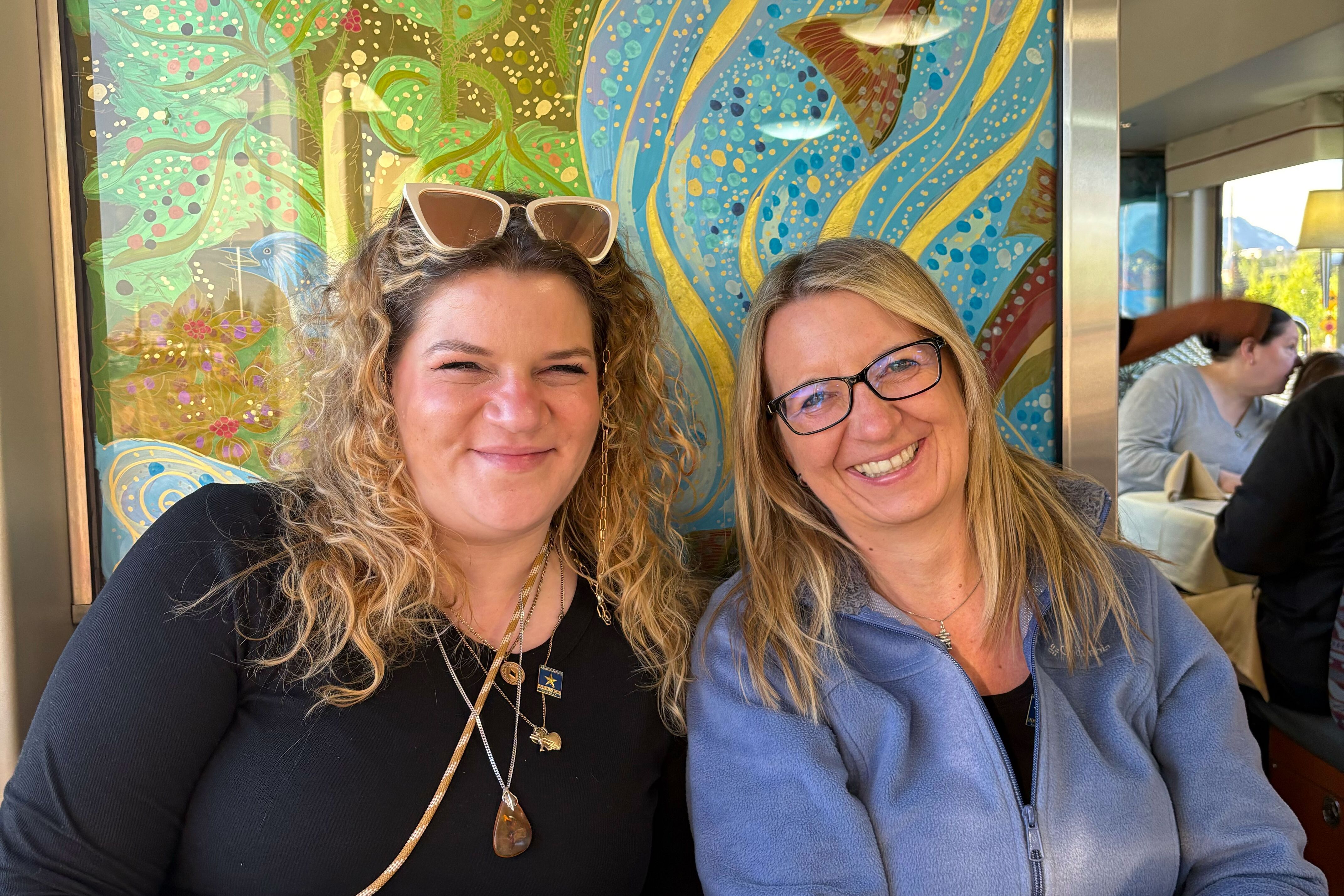 Speisebereich der Alaska Railroad Eisenbahn