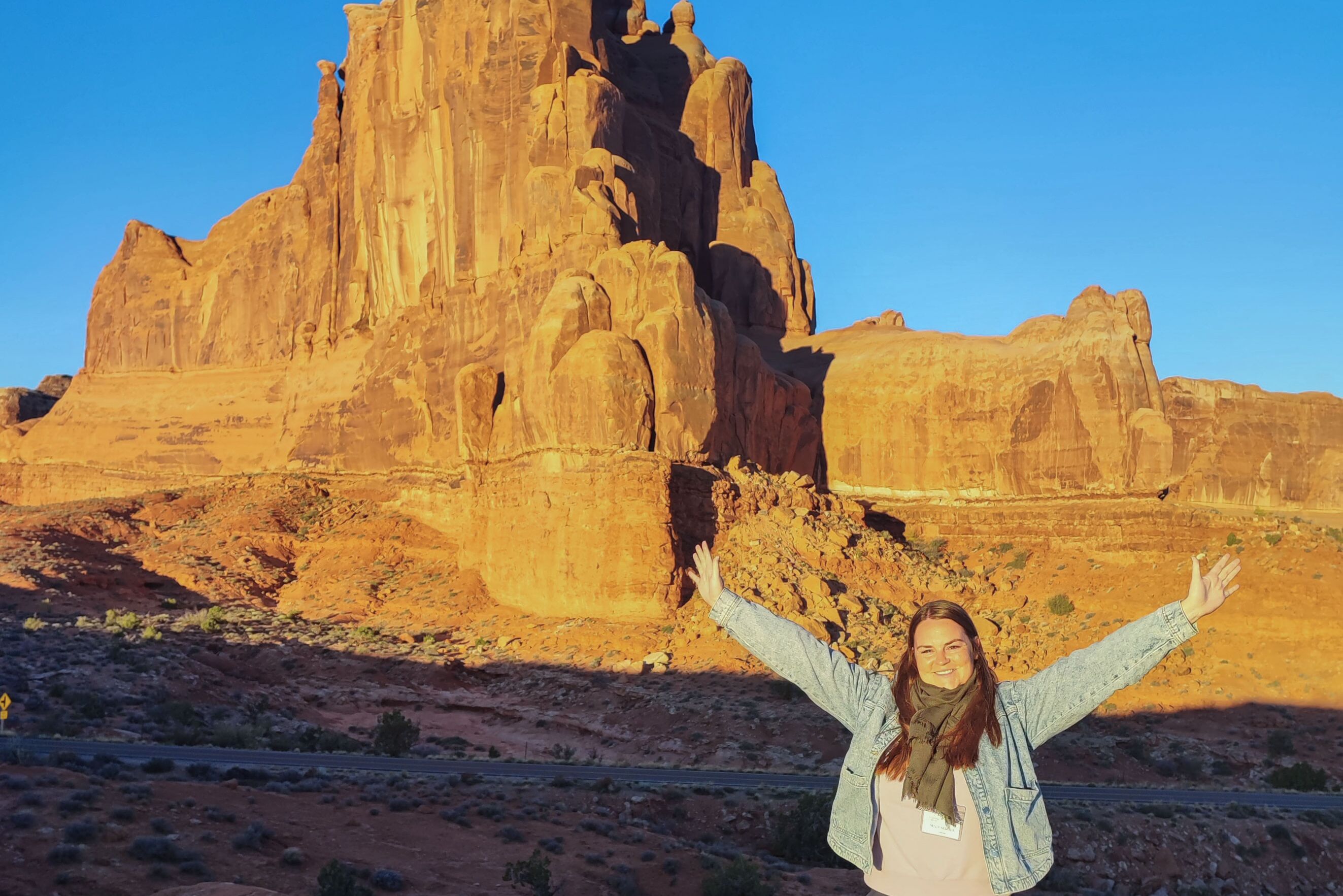 Maja im Canyonlands Nationalpark bei Sonnenuntergang