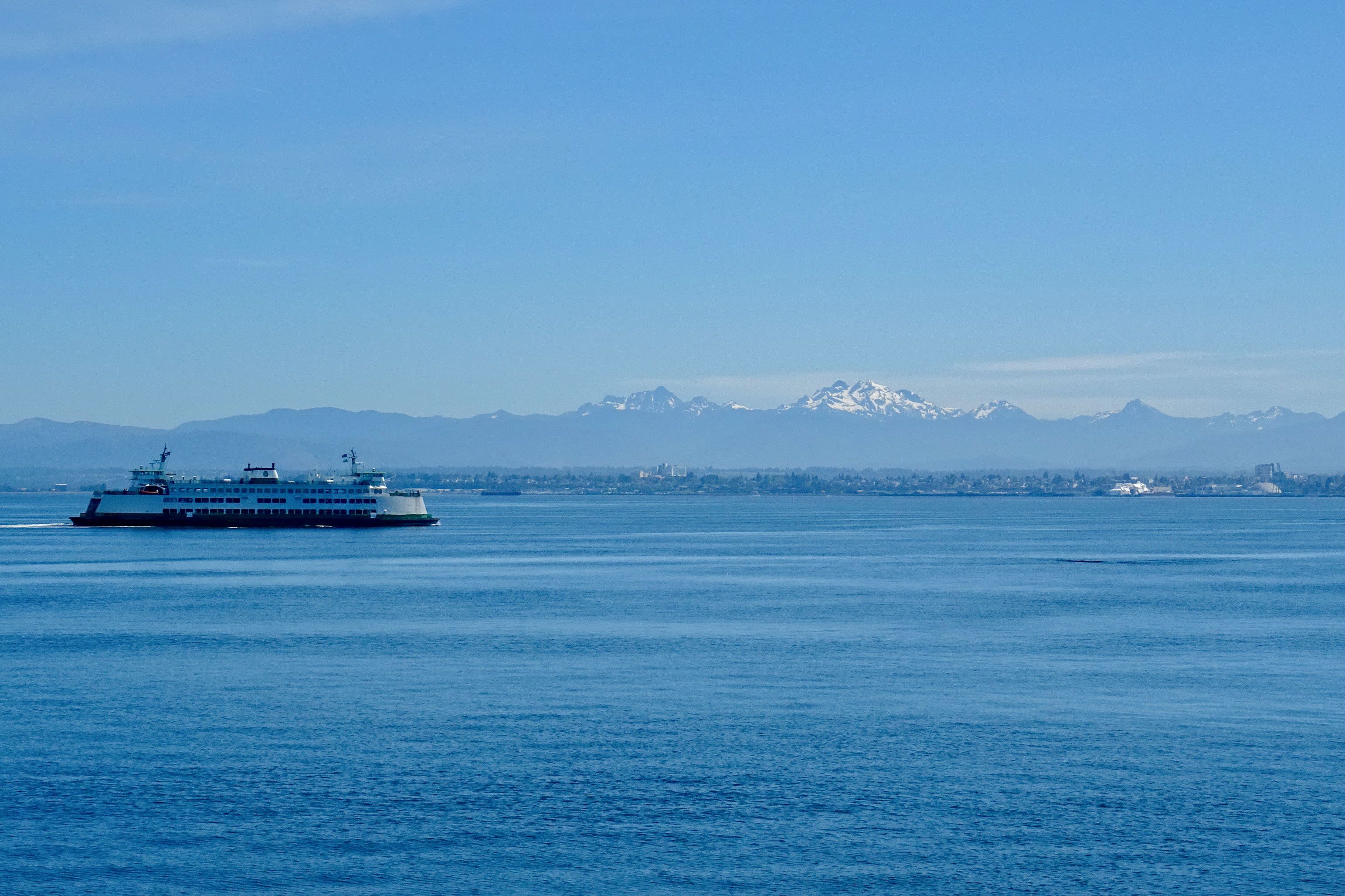 Mit einer Fähre nach Whidbey Island