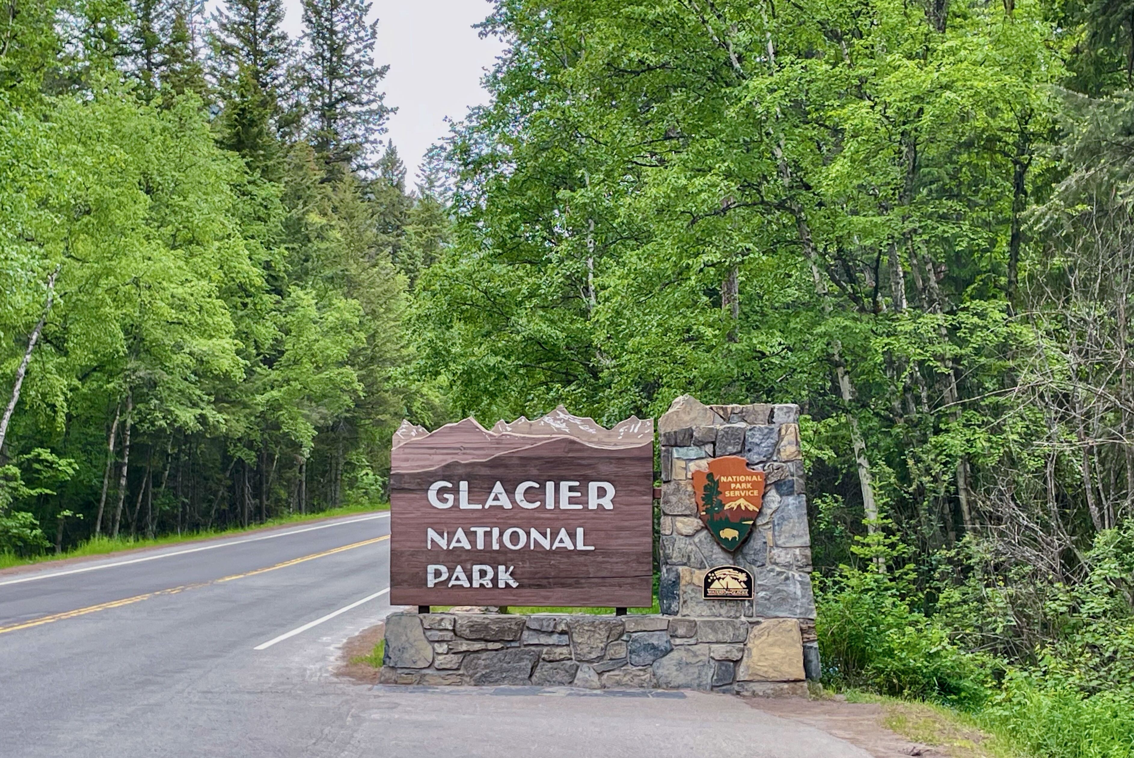 Eingangsschild zum Glacier National Park