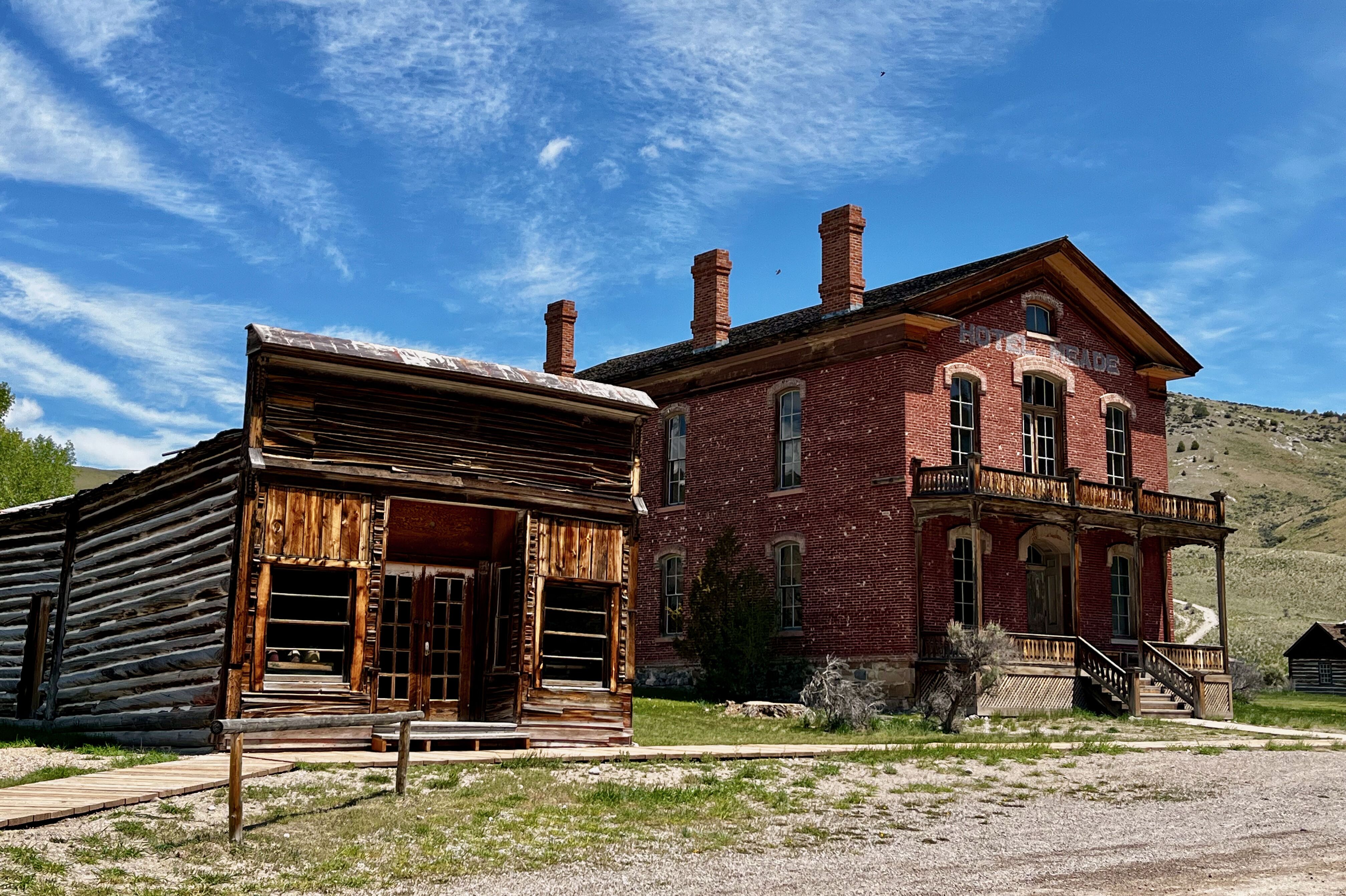 Historisches Hotel und Salon im Bannack State Park