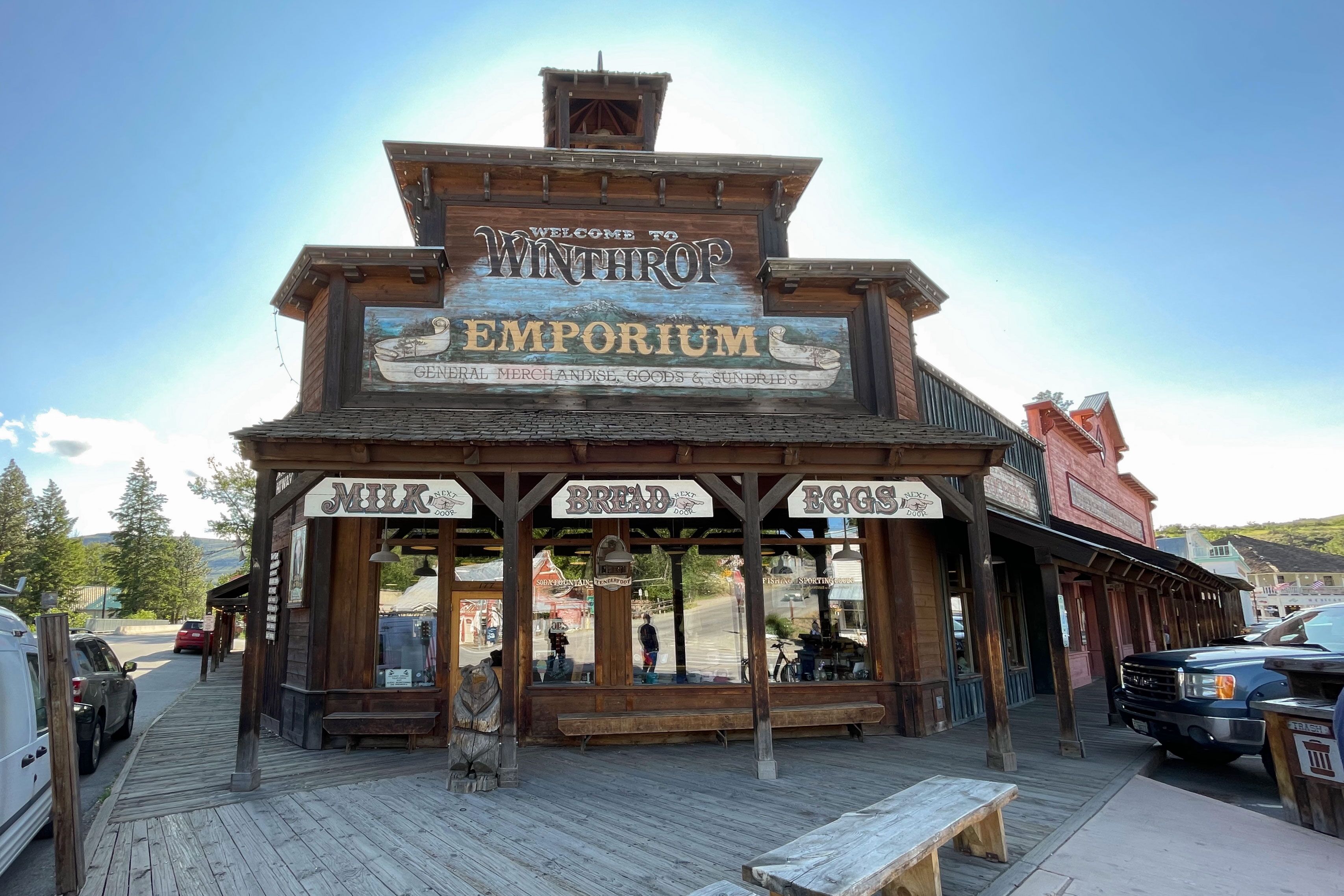 Süßer Lebensmittelladen in Winthrop im Okanogan County in Washington