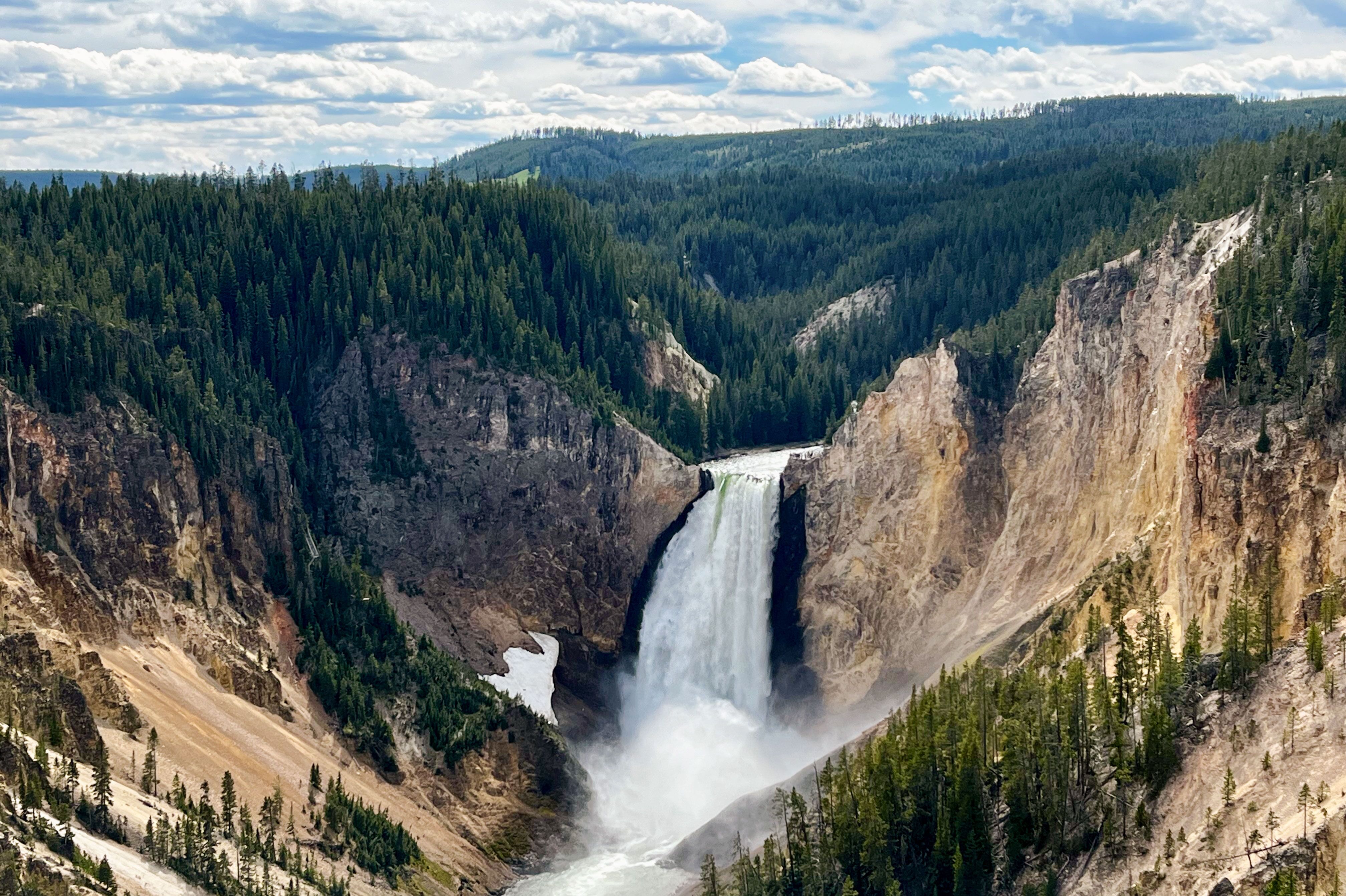 Luftaufnahme vom Grand Canyon im Yellowstone National Park