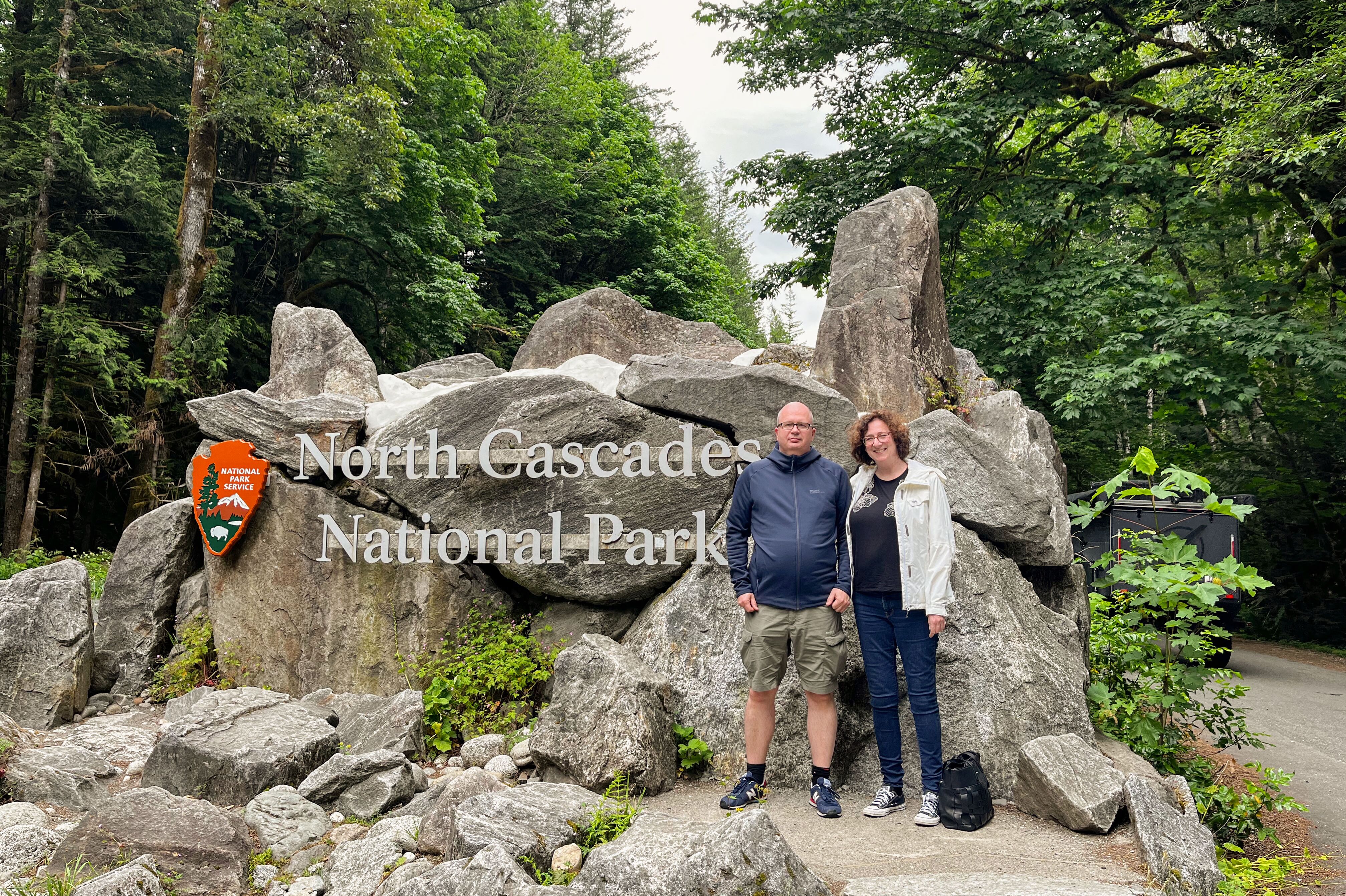 Natalia und Martin im North Cascades National Park