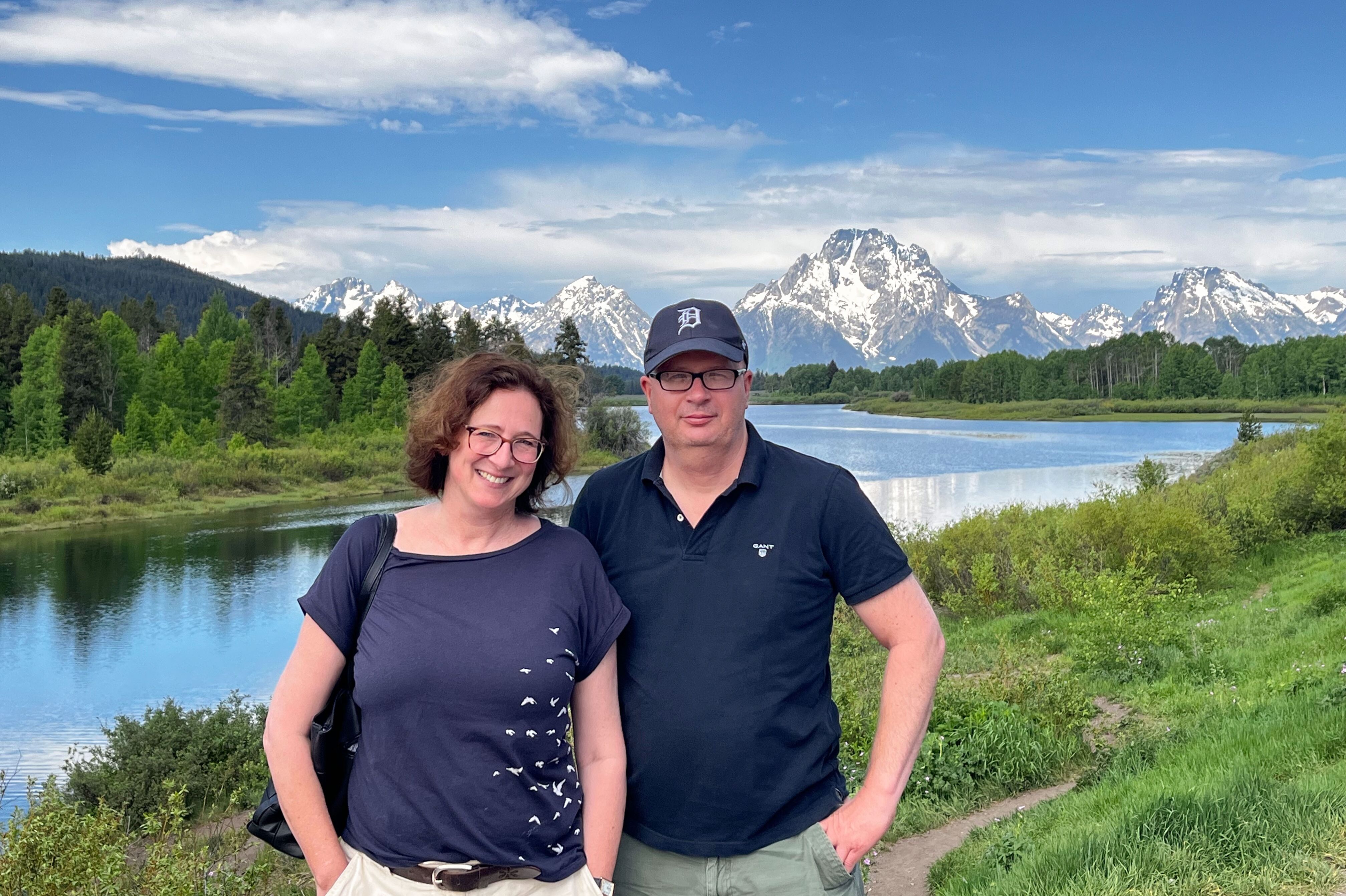 Natalia und Martin im Grand Teton National Park