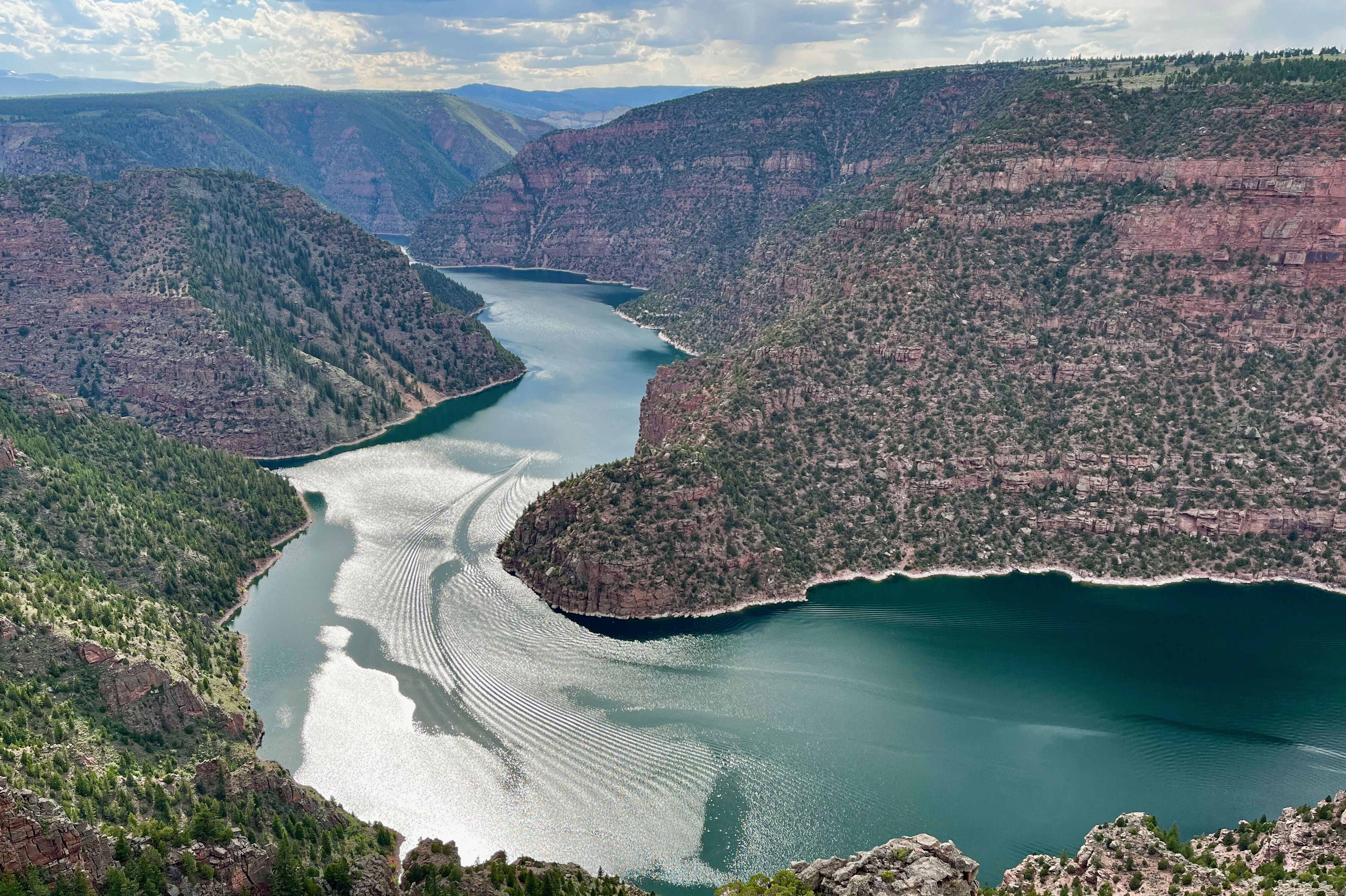 Atemberaubender Red Canyon an der Flaming Gorge in Utah