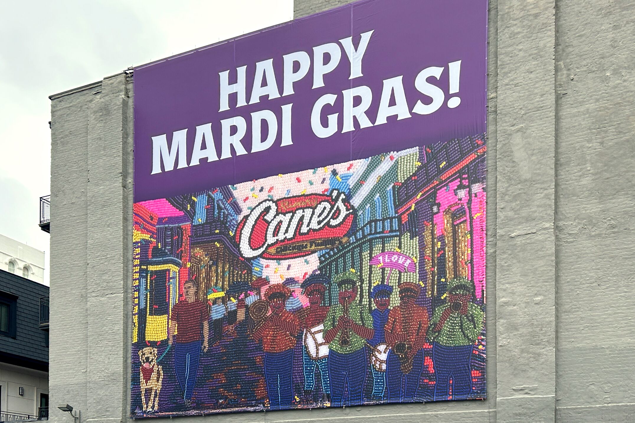 Happy-Mardi-Gras-Plakat in New Orleans