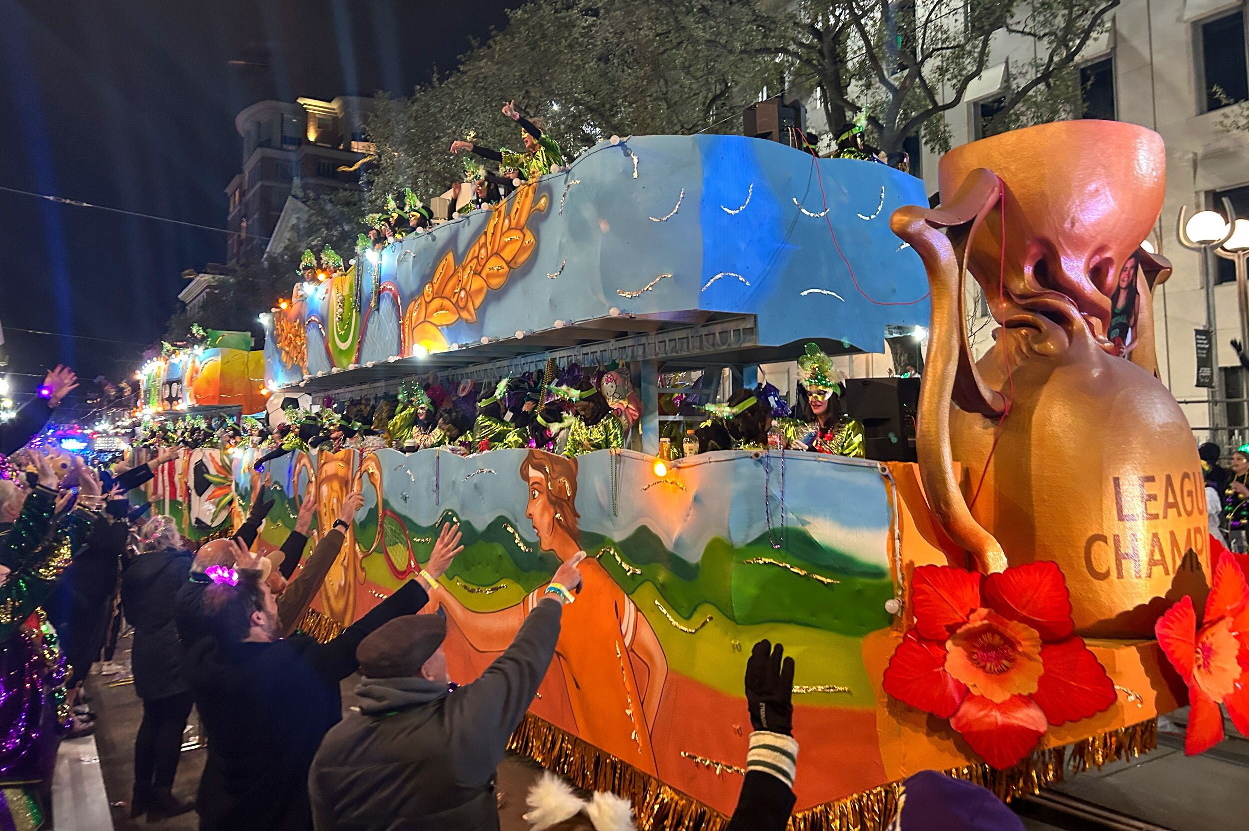 Bunter Mardi-Gras-Umzug