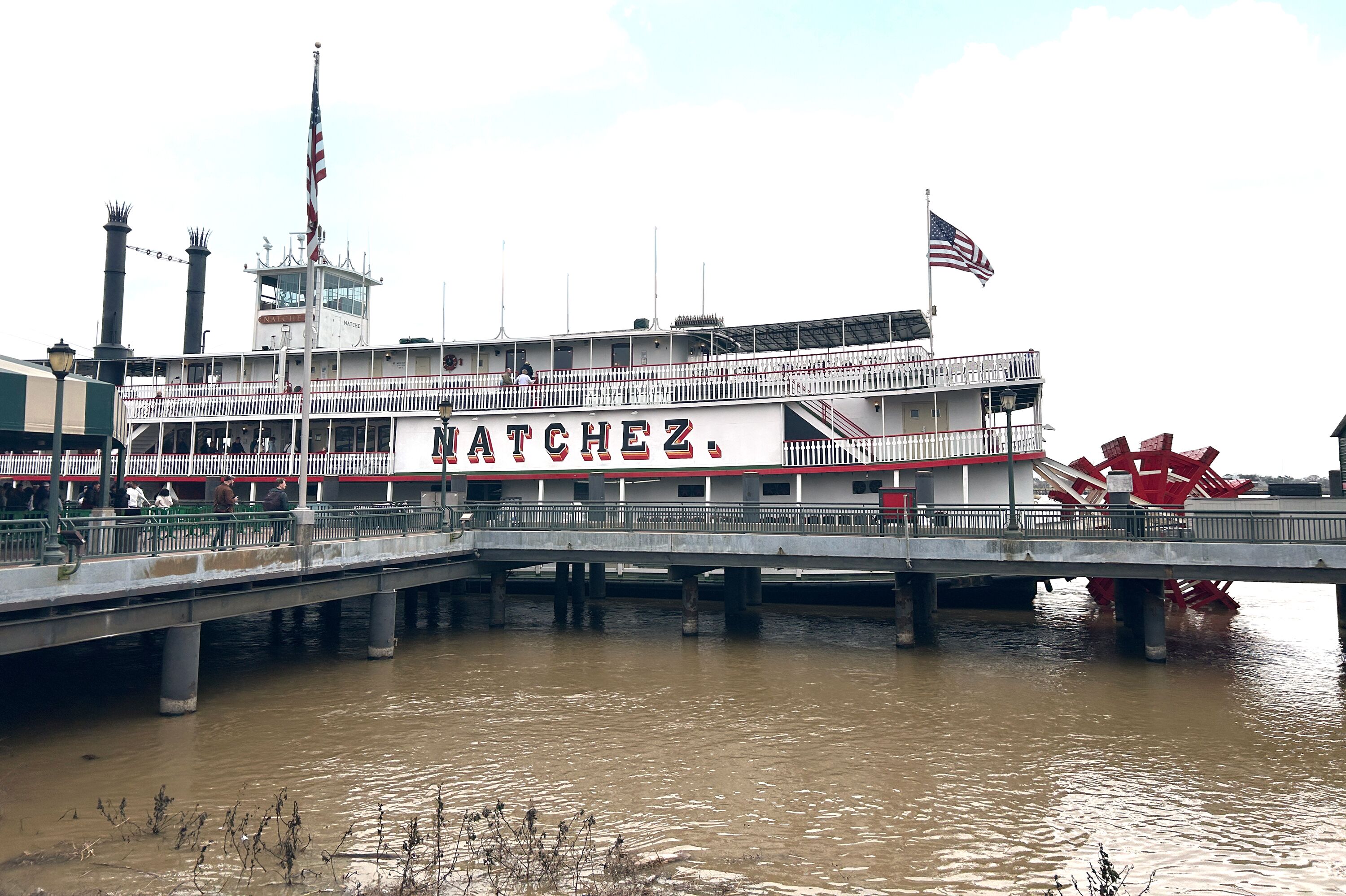 Das Dampfschiff Natchez auf dem Mississippi River