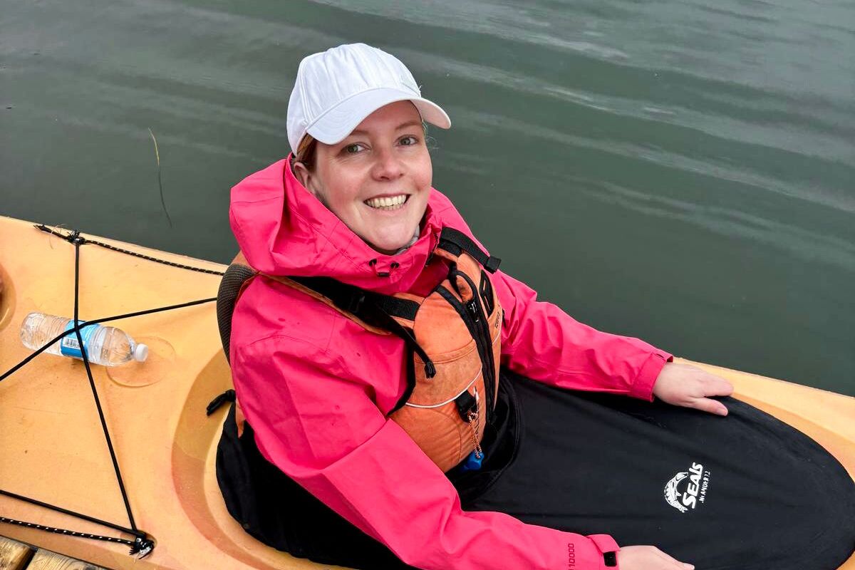 Ronja auf Kayak Tour in North River