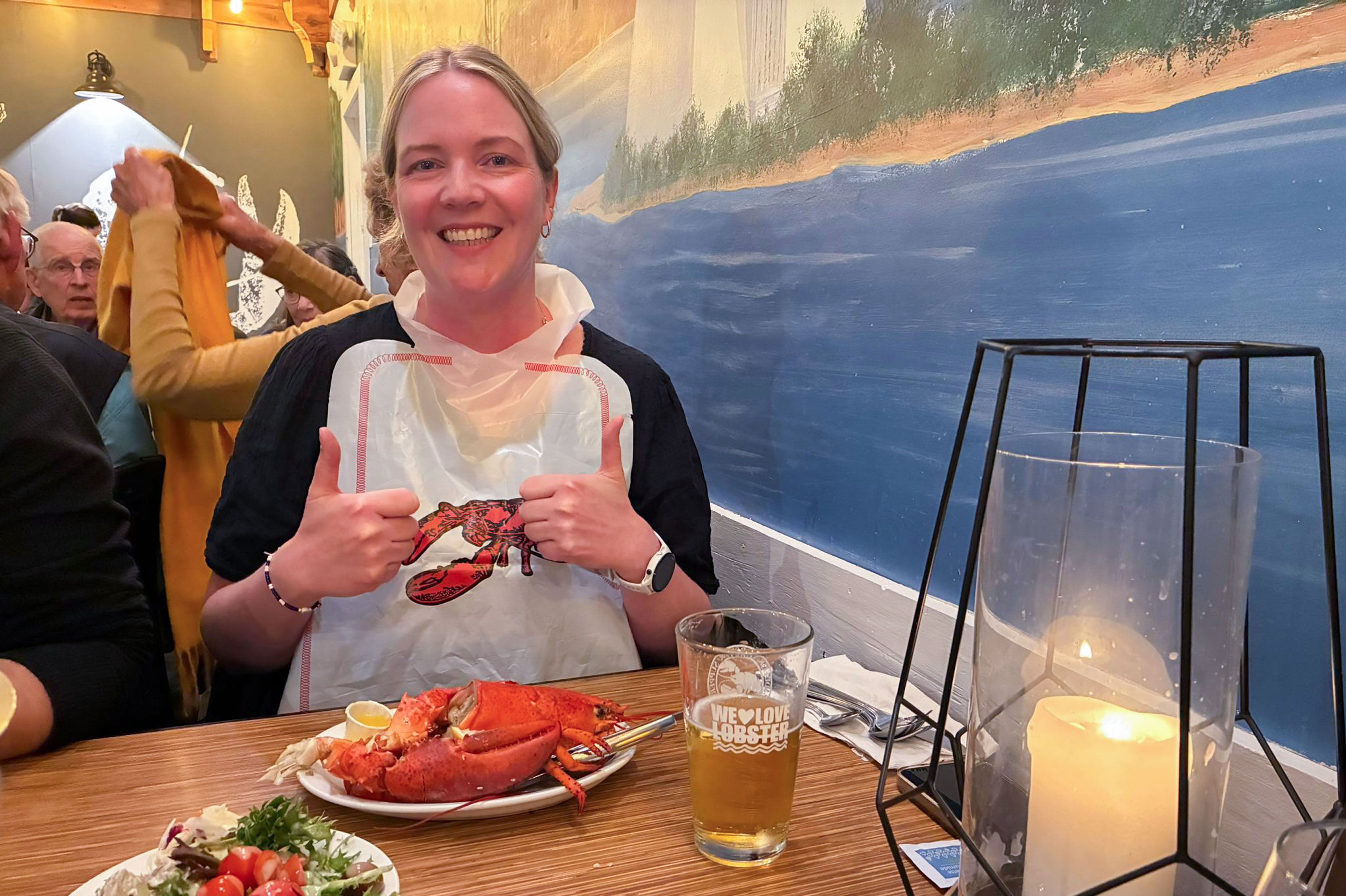 Ronja im Baddeck Lobster Meeresfrüchte-Restaurant