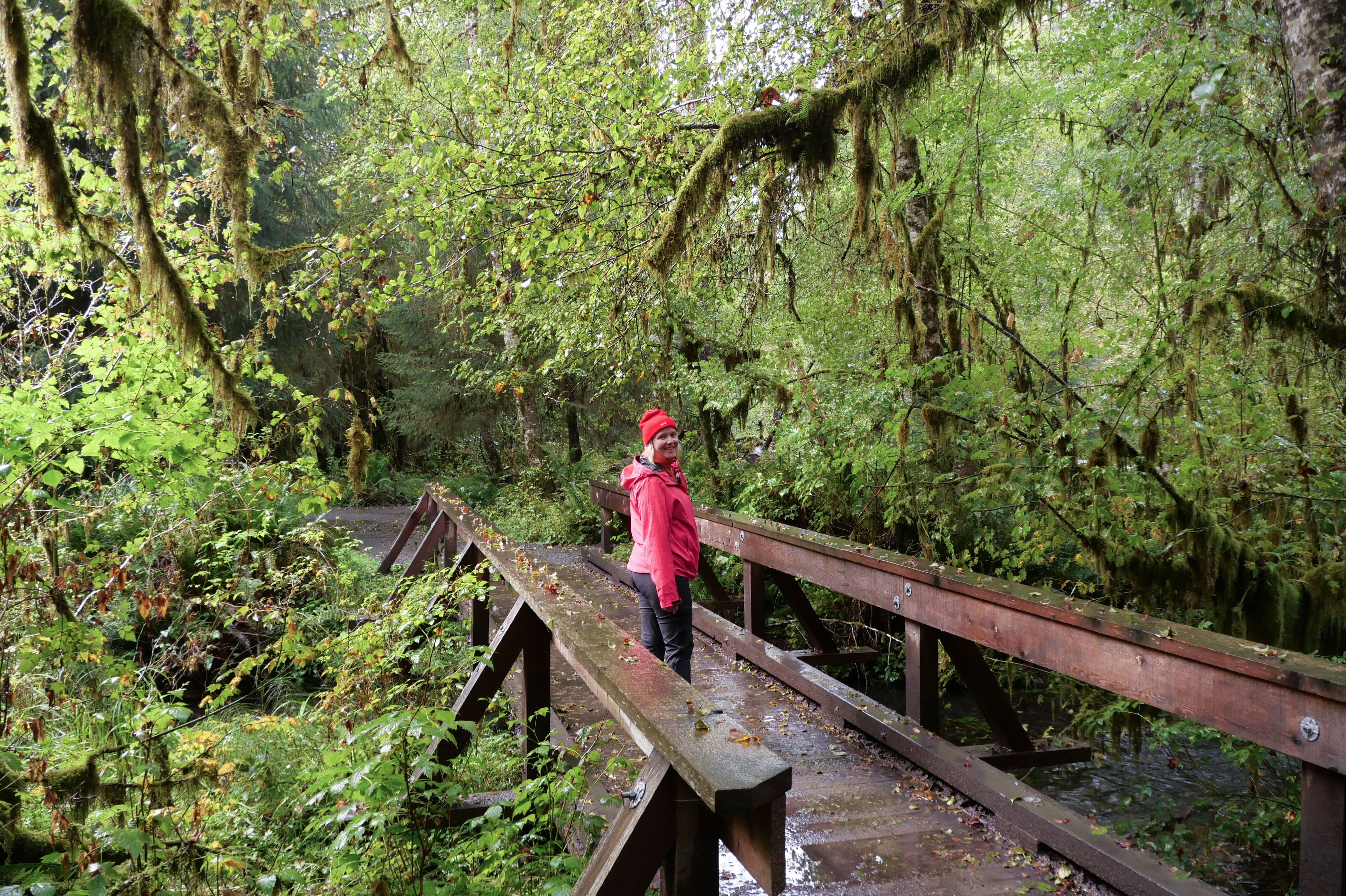 Ronja im Hoh-Regenwald in Washington