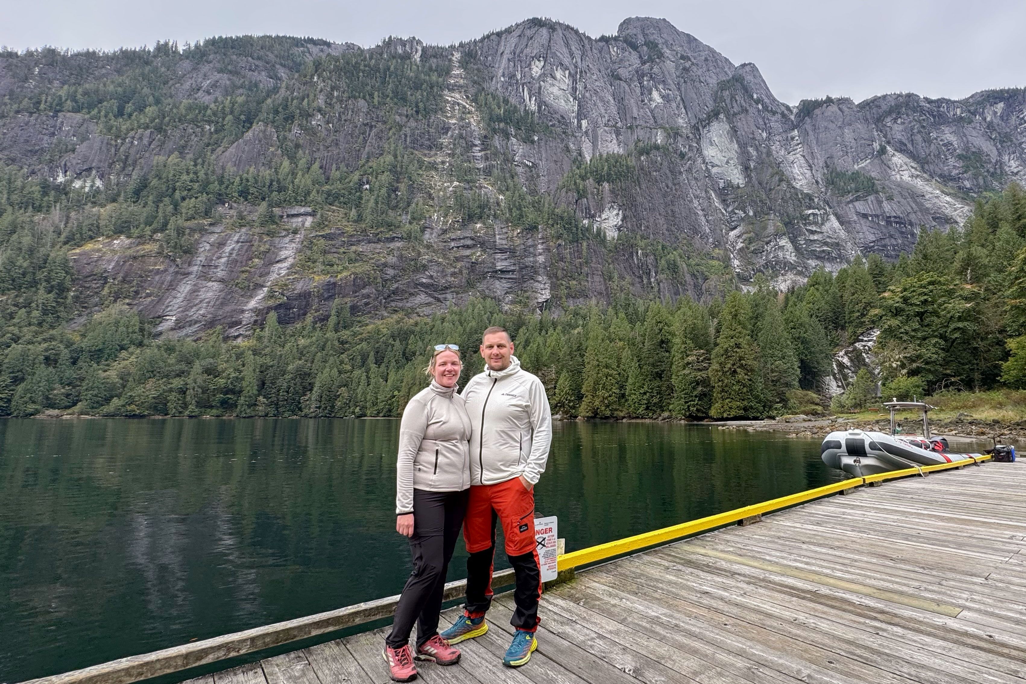 Ronja am Princess Louisa Inlet in British Columbia am Sunshine Coast