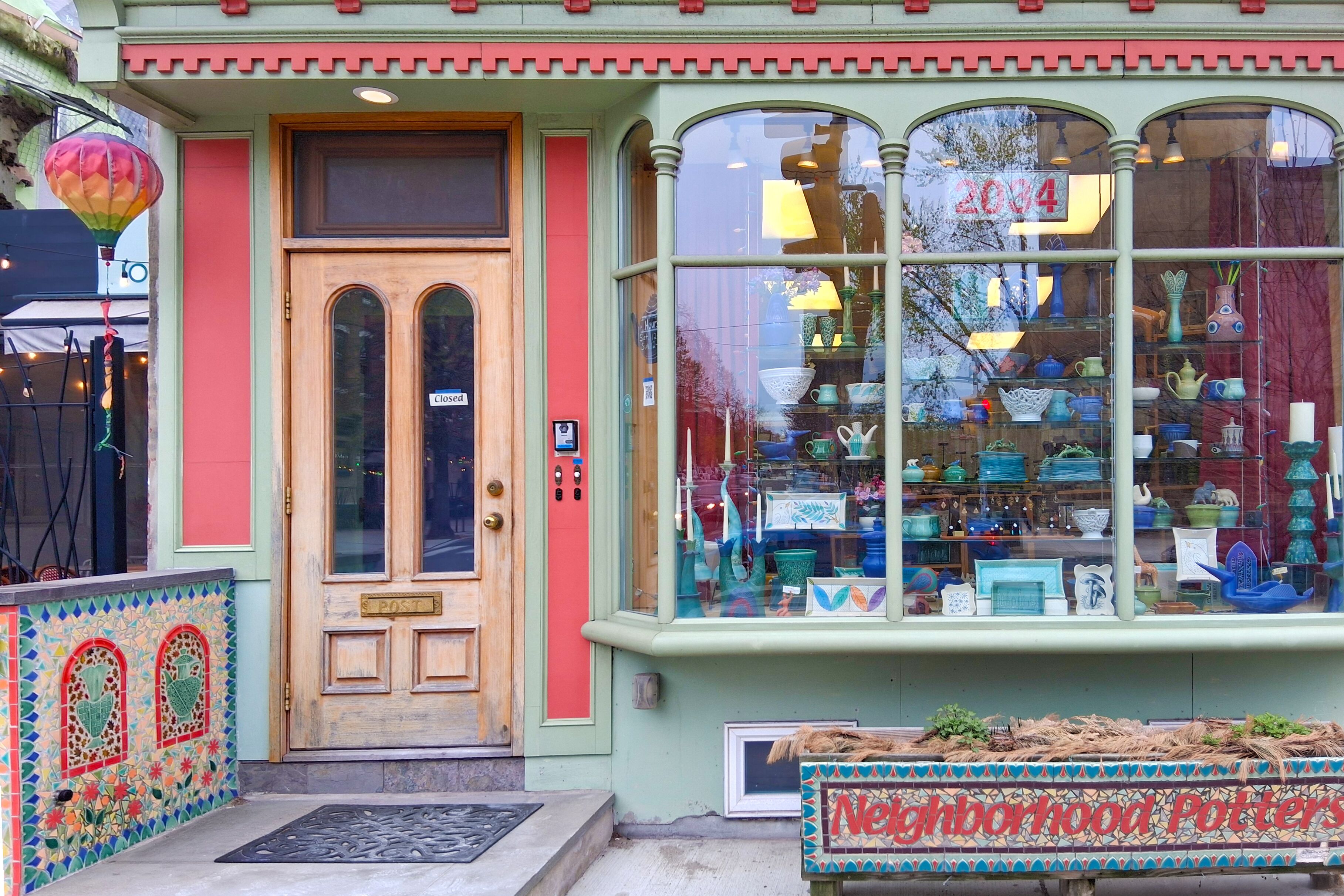 Bunte Alle im Fairmount Stadtviertel in Philadelphia