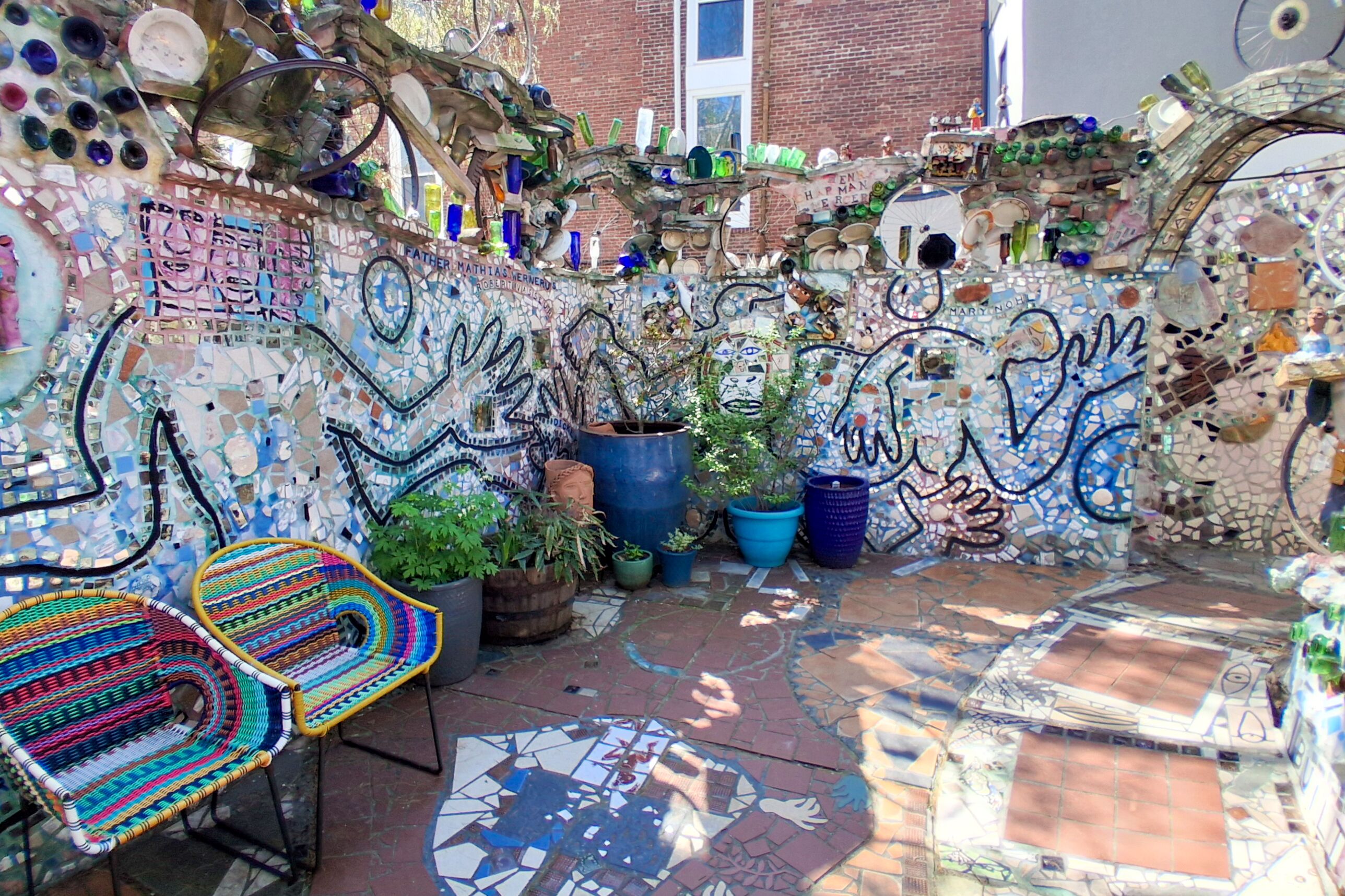 Mosaikwand in Philadelphia's Magic Gardens