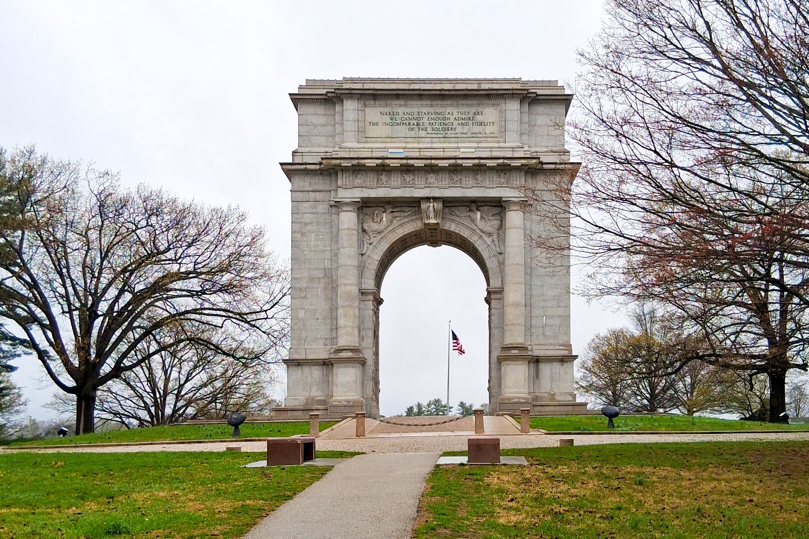 Blick auf den National Memorial Arch