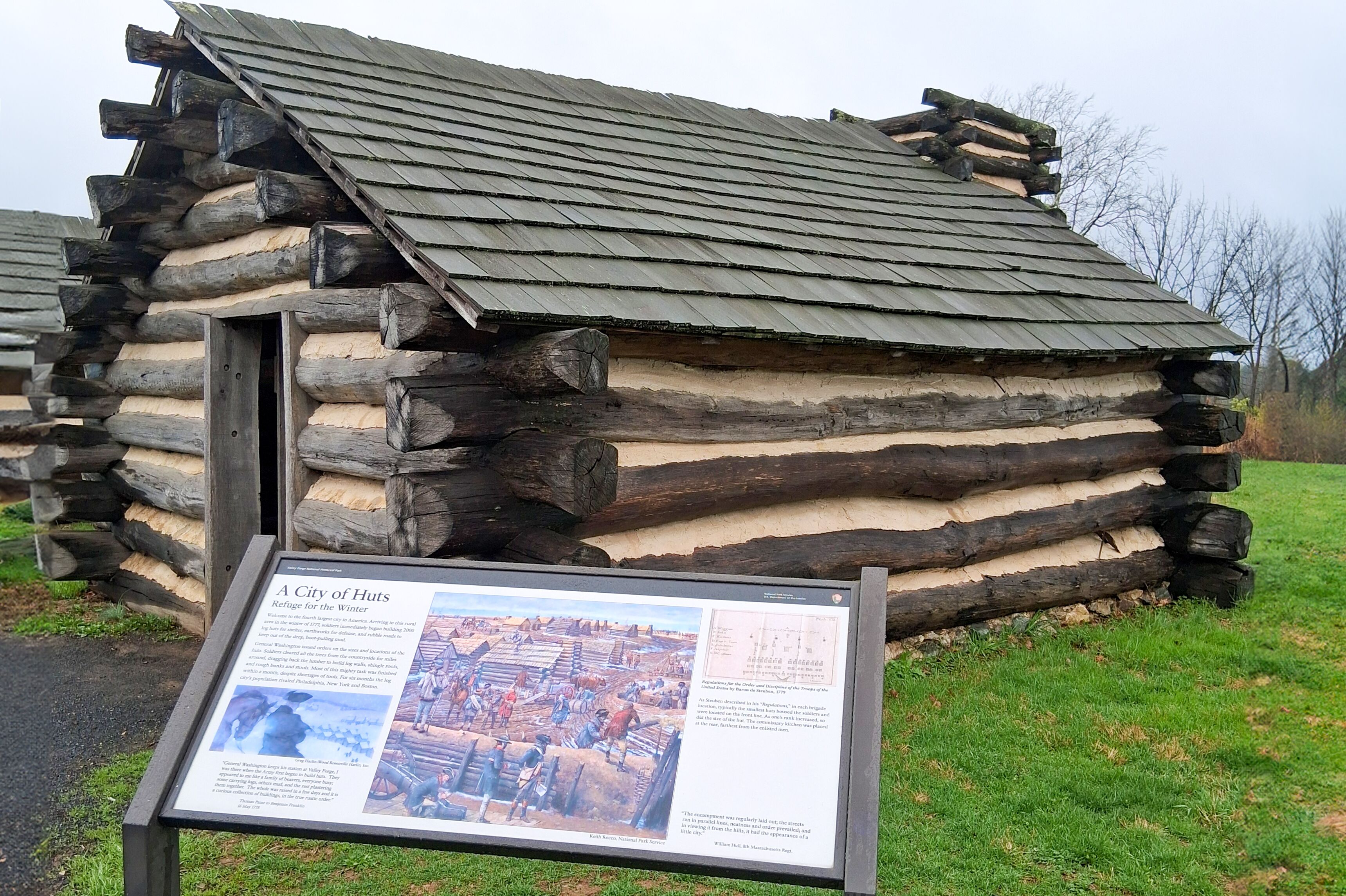 Hütte im Valley Forge National Historical Park