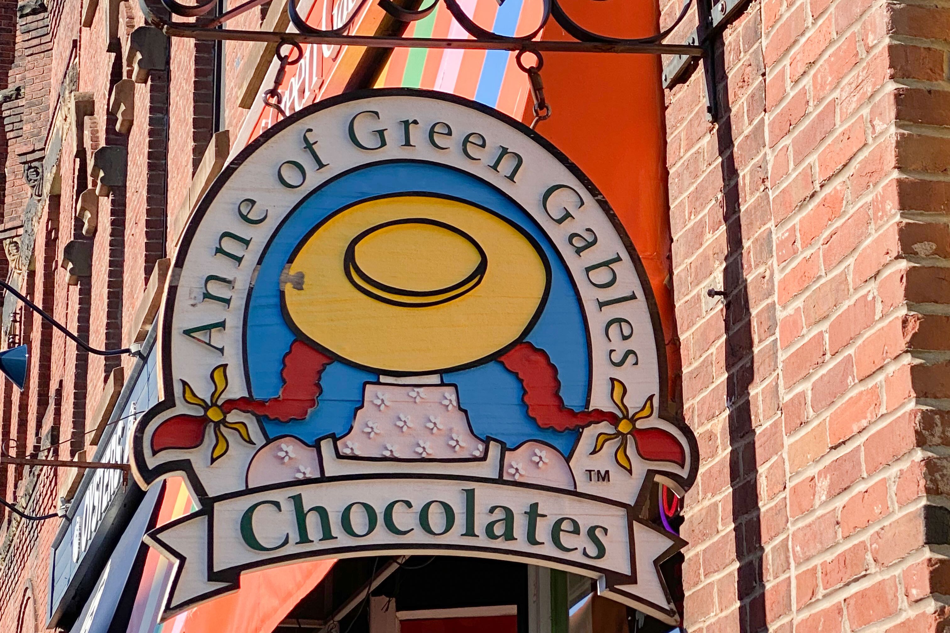 Süßer Anne of Green Gables Schokoladenladen in Charlottetown auf Prince Edward Island Süßer Anne of Green Gables Schokoladenladen in Charlottetown auf Prince Edward Island