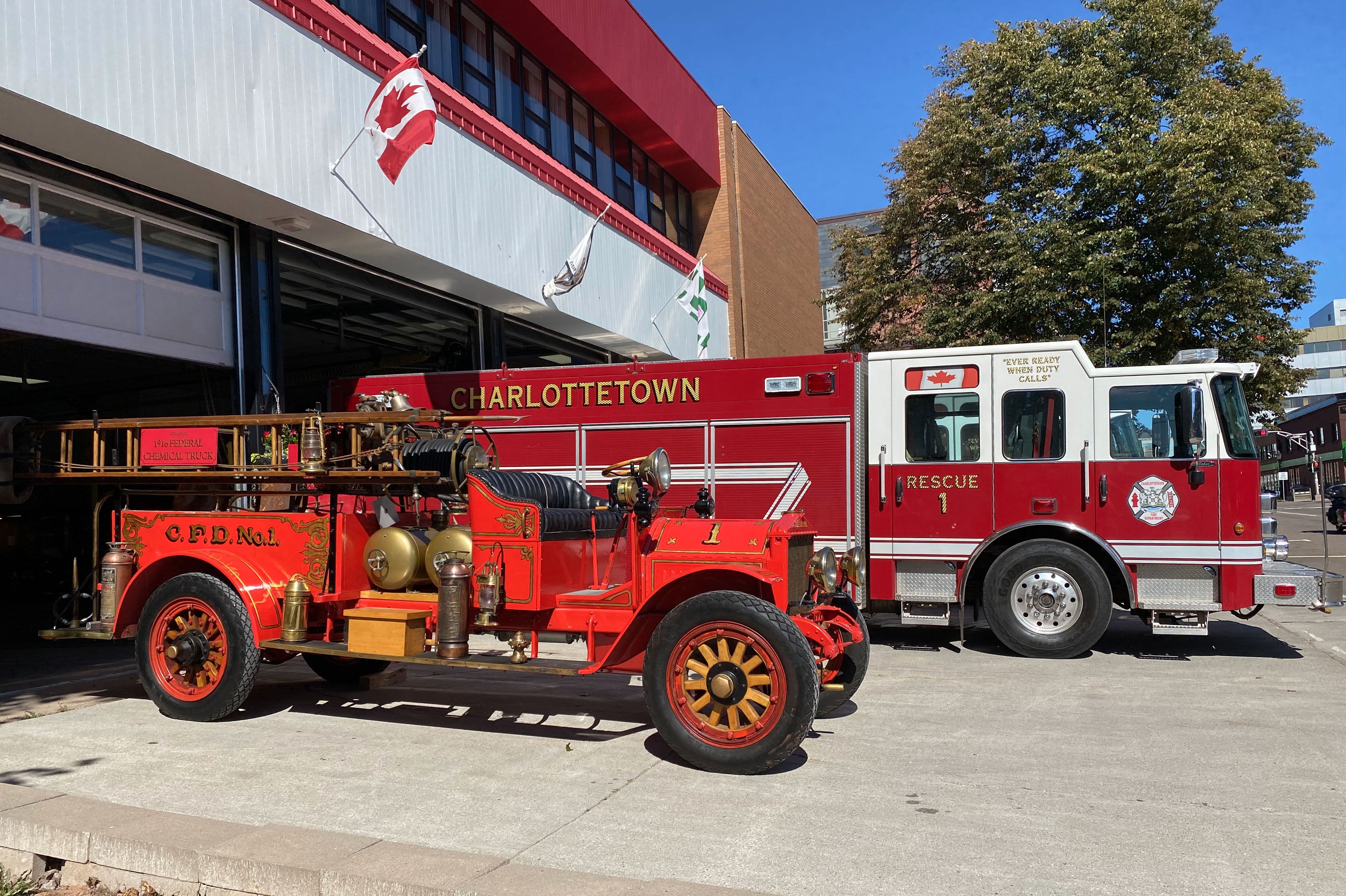 Feuerwehrstation von Charlottetown auf Prince Edward Island Feuerwehrstation von Charlottetown auf Prince Edward Island