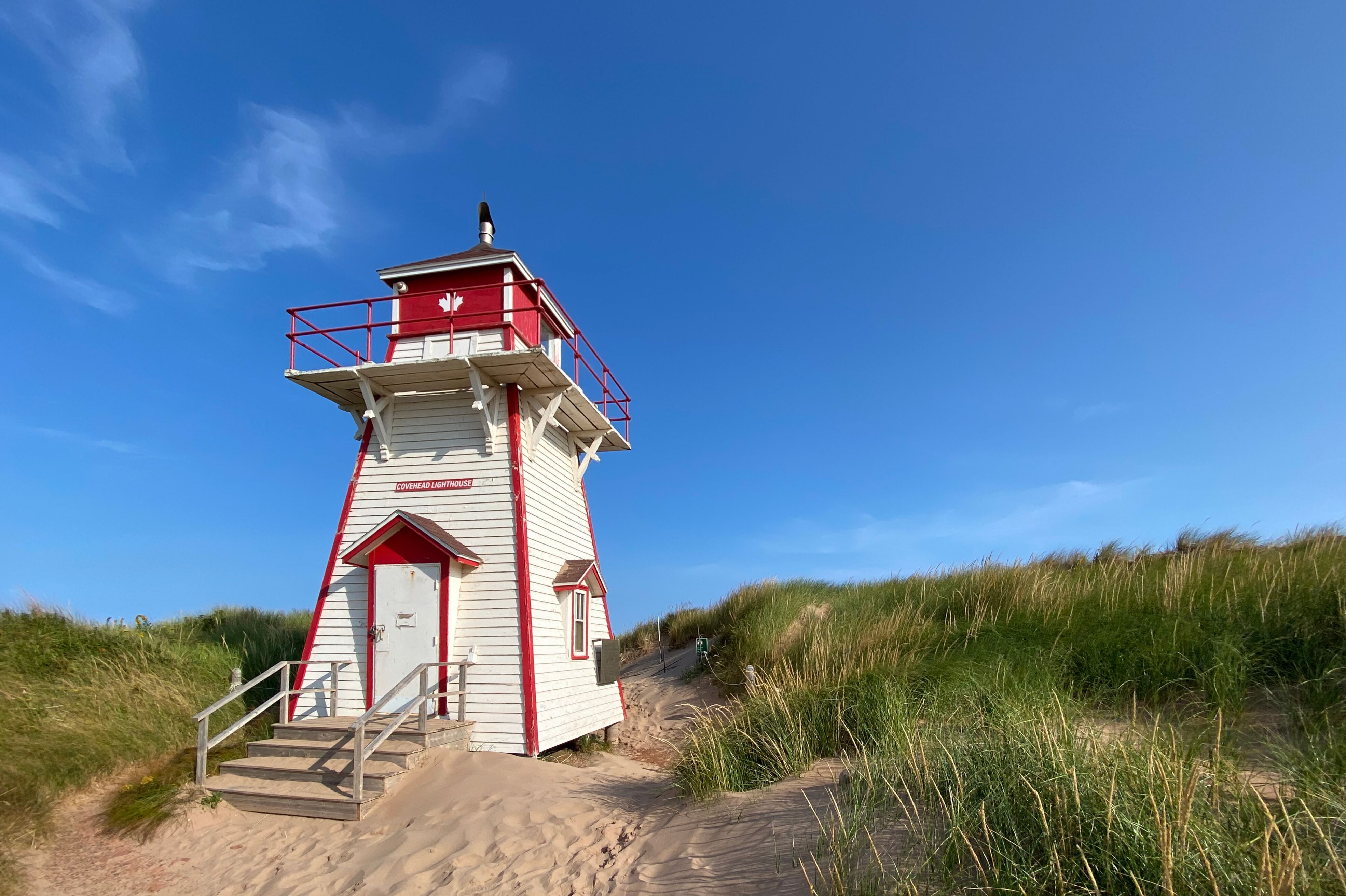 Historischer Covehead Leuchtturm auf Prince Edward Island Historischer Covehead Leuchtturm auf Prince Edward Island