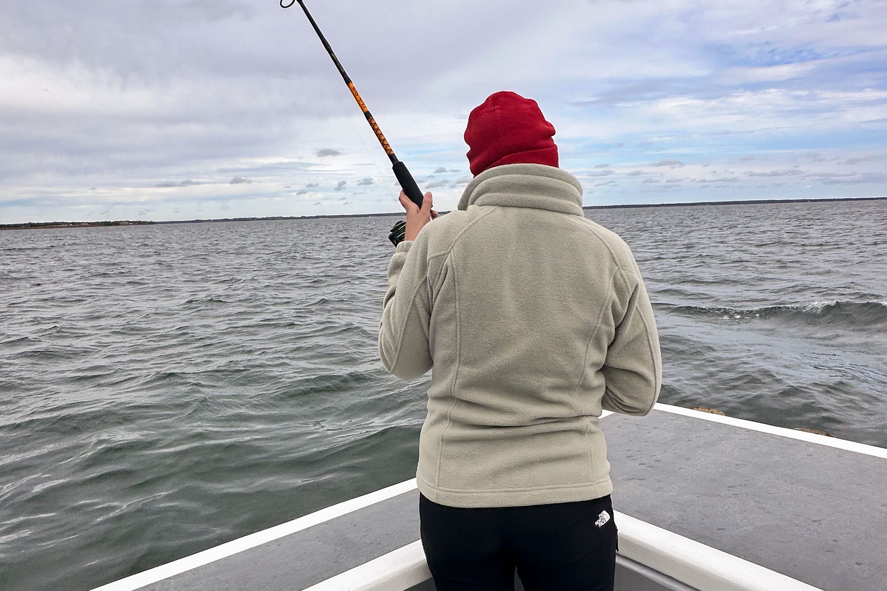 Tabea beim Angeln vor Prince Edward Island Tabea beim Angeln vor Prince Edward Island