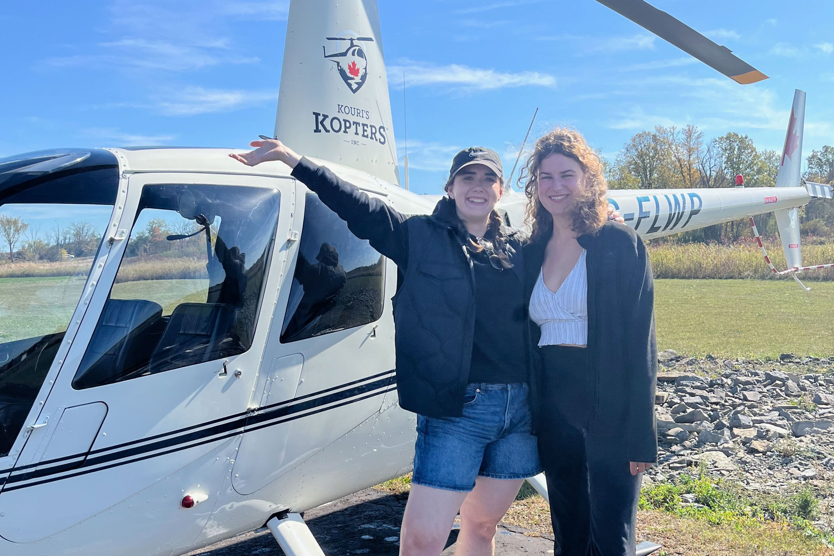 Mit dem Helikopter auf den Thousand Islands in Kanada Mit dem Helikopter auf den Thousand Islands in Kanada