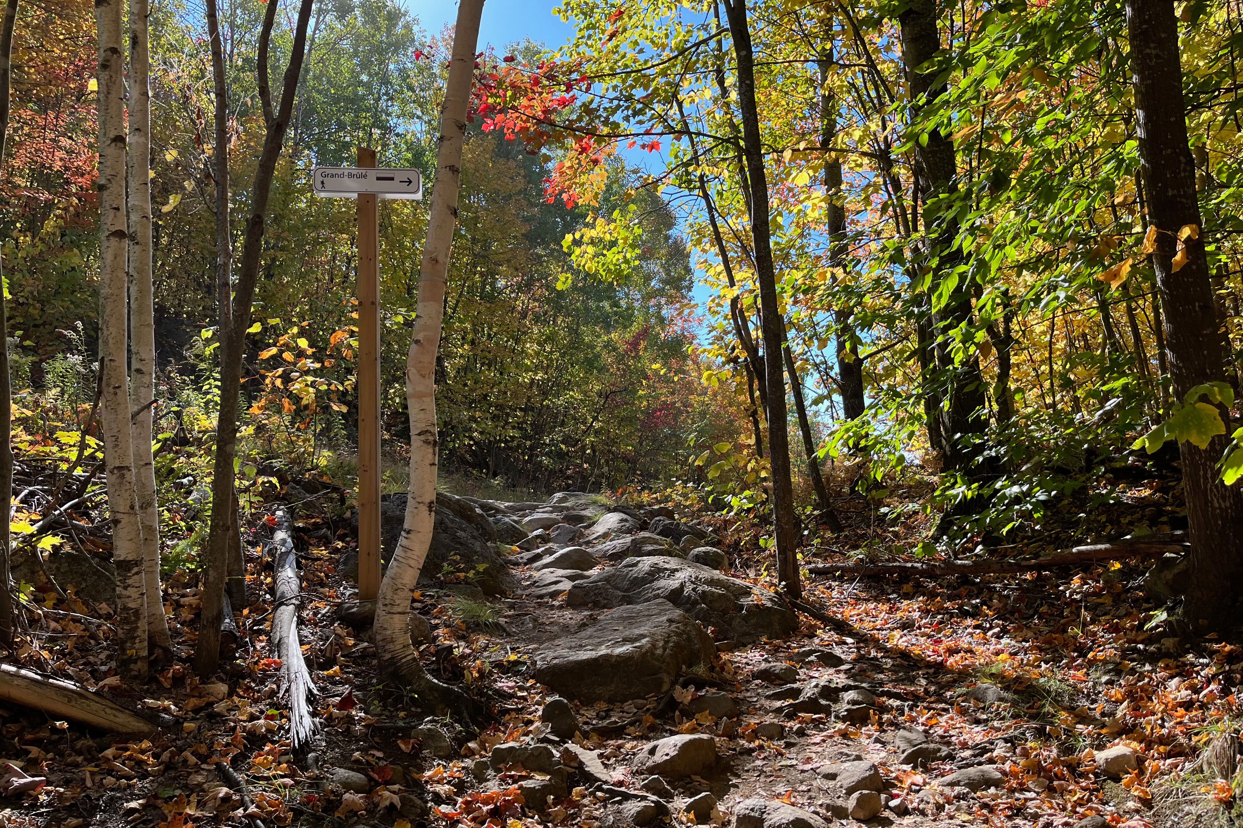 Wunderschöner Wanderweg Grand Brûlé in Mont-Tremblant Wunderschöner Wanderweg Grand Brûlé in Mont-Tremblant